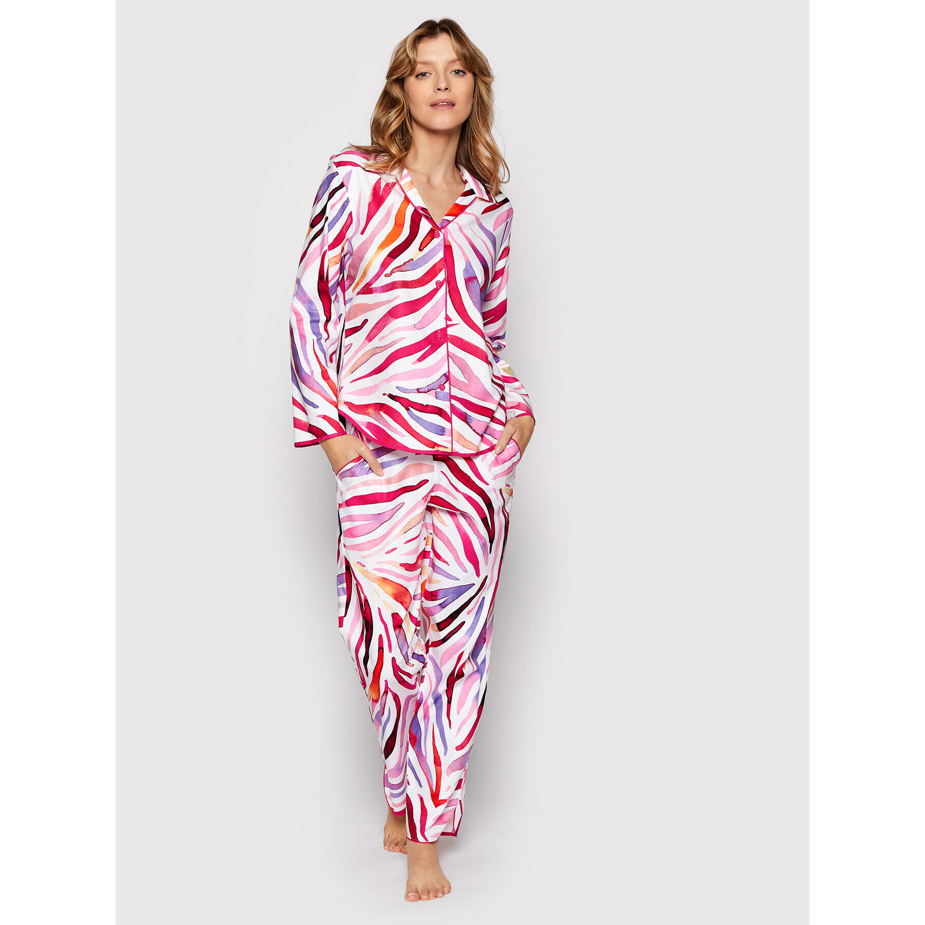 Cyberjammies Pantaloni pijama Carrie 9055 Roz Regular Fit - Pled.ro