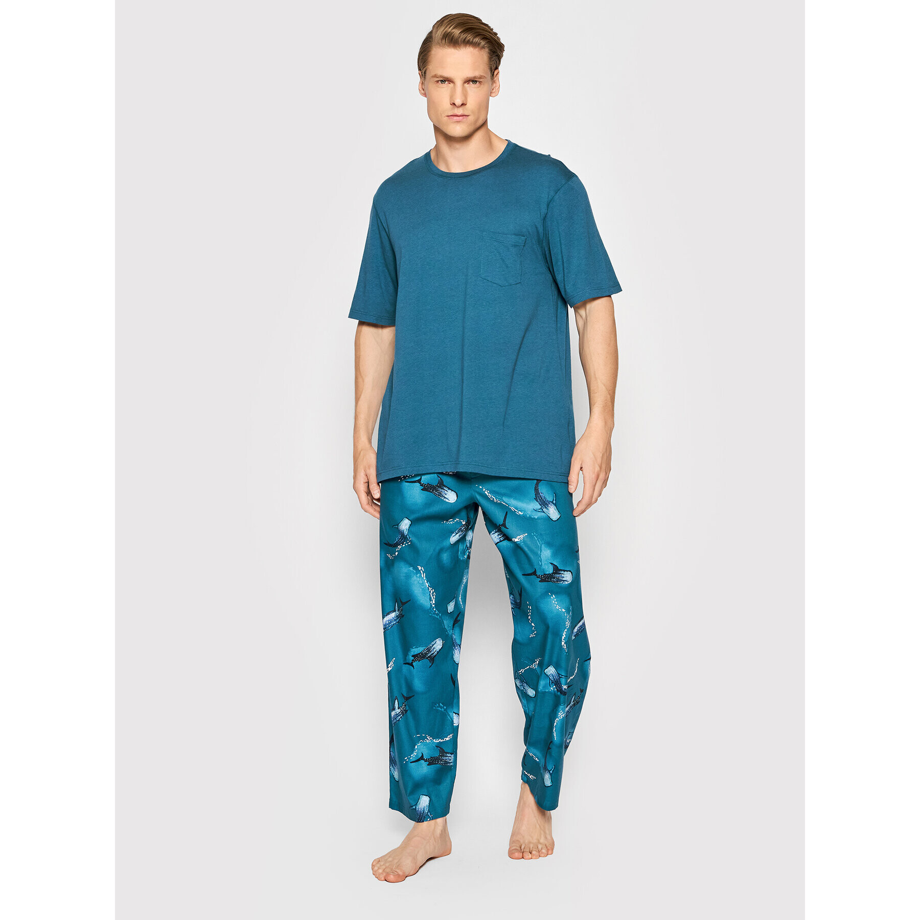 Cyberjammies Pantaloni pijama George 6707 Albastru Regular Fit - Pled.ro