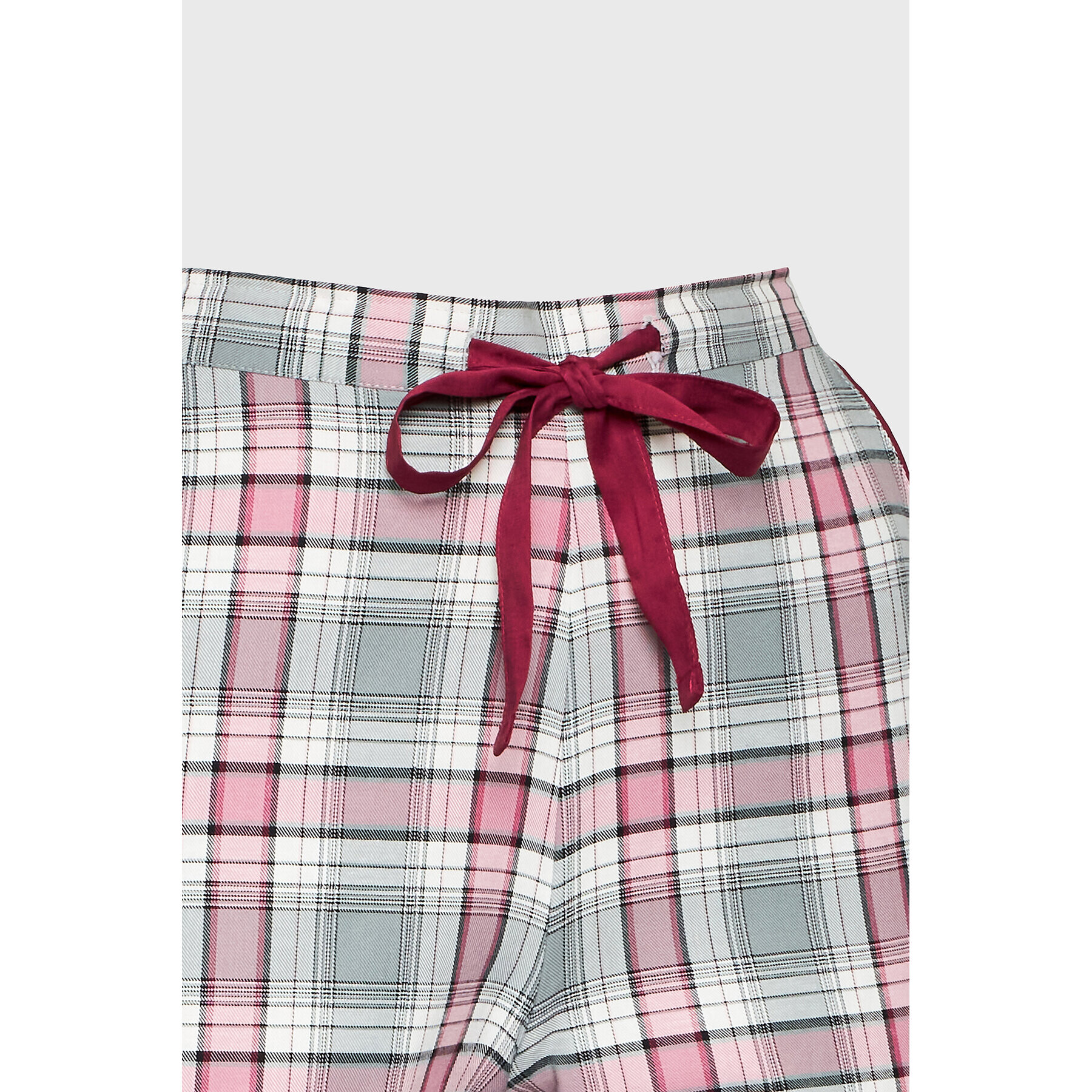 Cyberjammies Pantaloni pijama Jessica Brushed Check 9420 Gri Regular Fit - Pled.ro