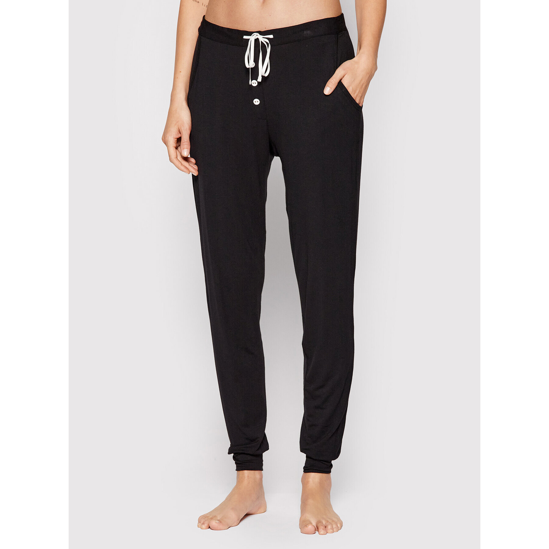 Cyberjammies Pantaloni pijama Katie 9205 Negru Regular Fit - Pled.ro