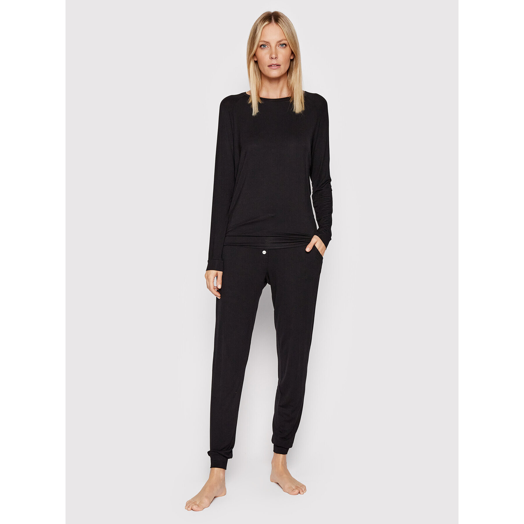 Cyberjammies Pantaloni pijama Katie 9205 Negru Regular Fit - Pled.ro