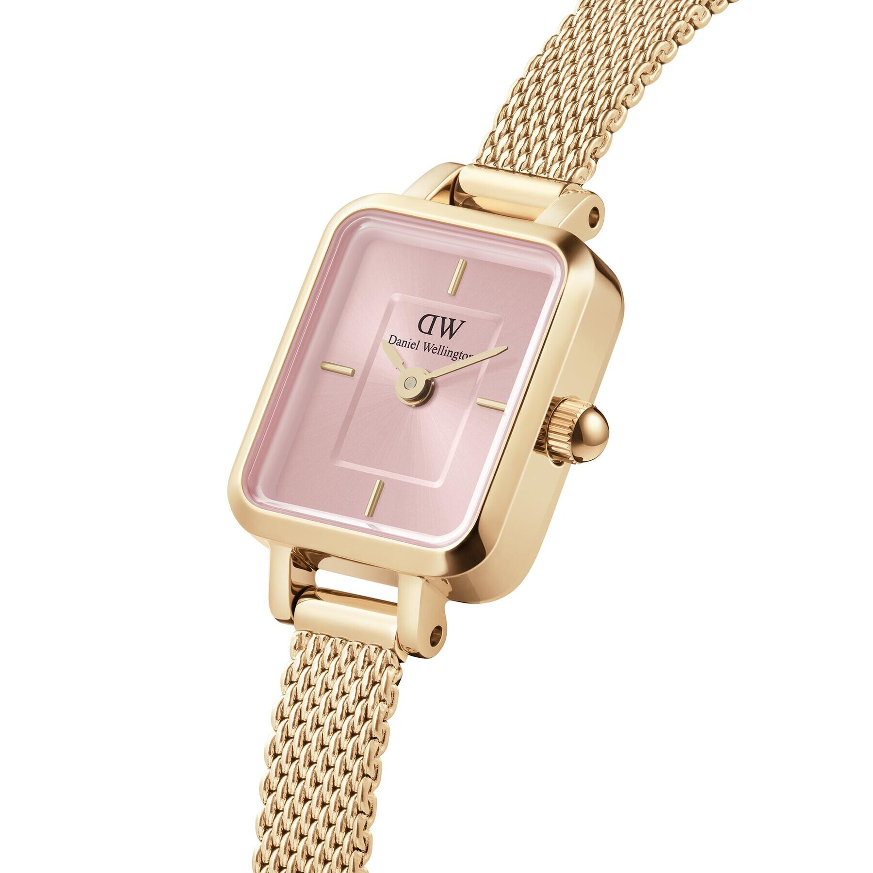 Daniel Wellington Ceas Quadro Mini Evergold DW00100655 Roz - Pled.ro