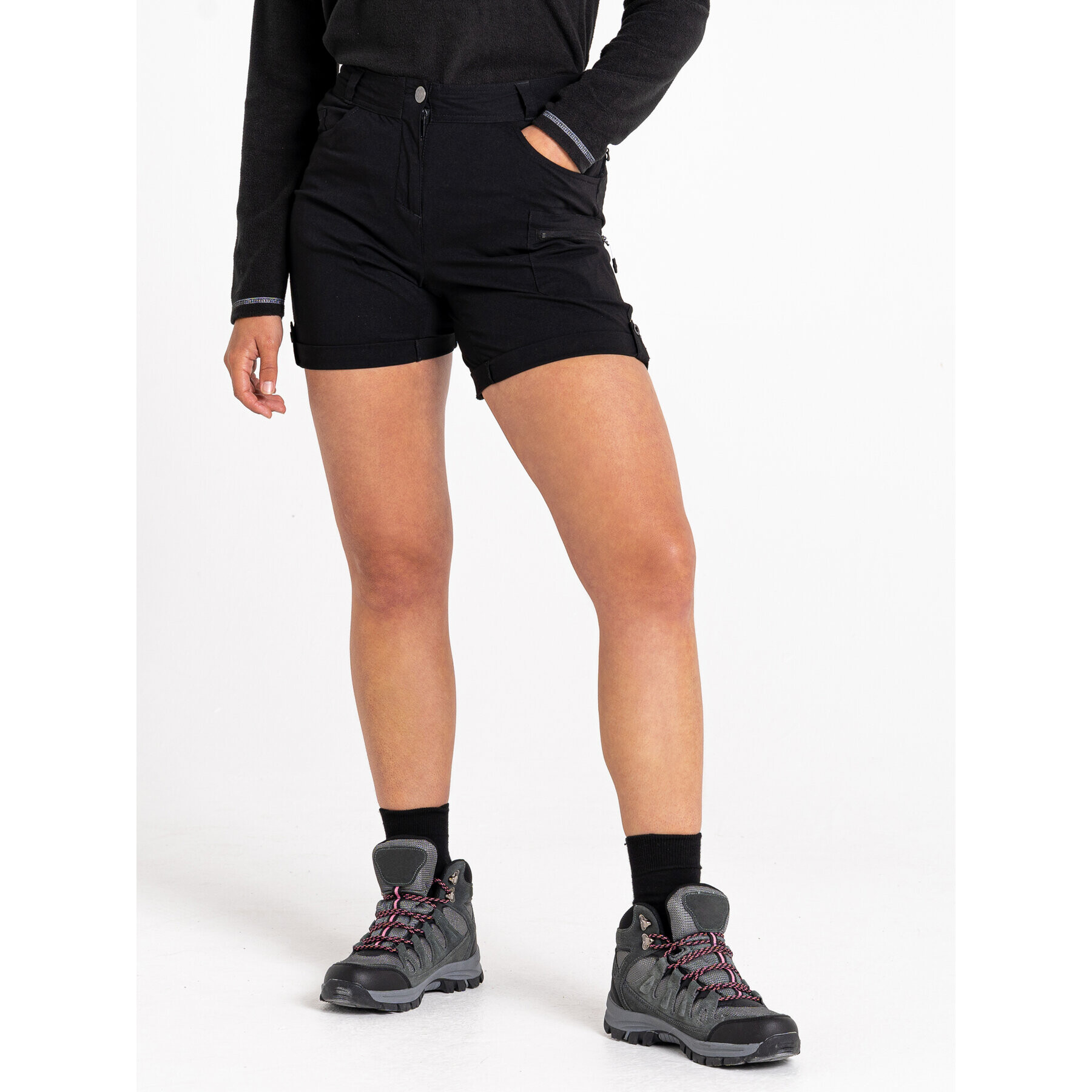 Dare2B Pantaloni scurți sport Melodic II DWJ412 Negru Regular Fit - Pled.ro