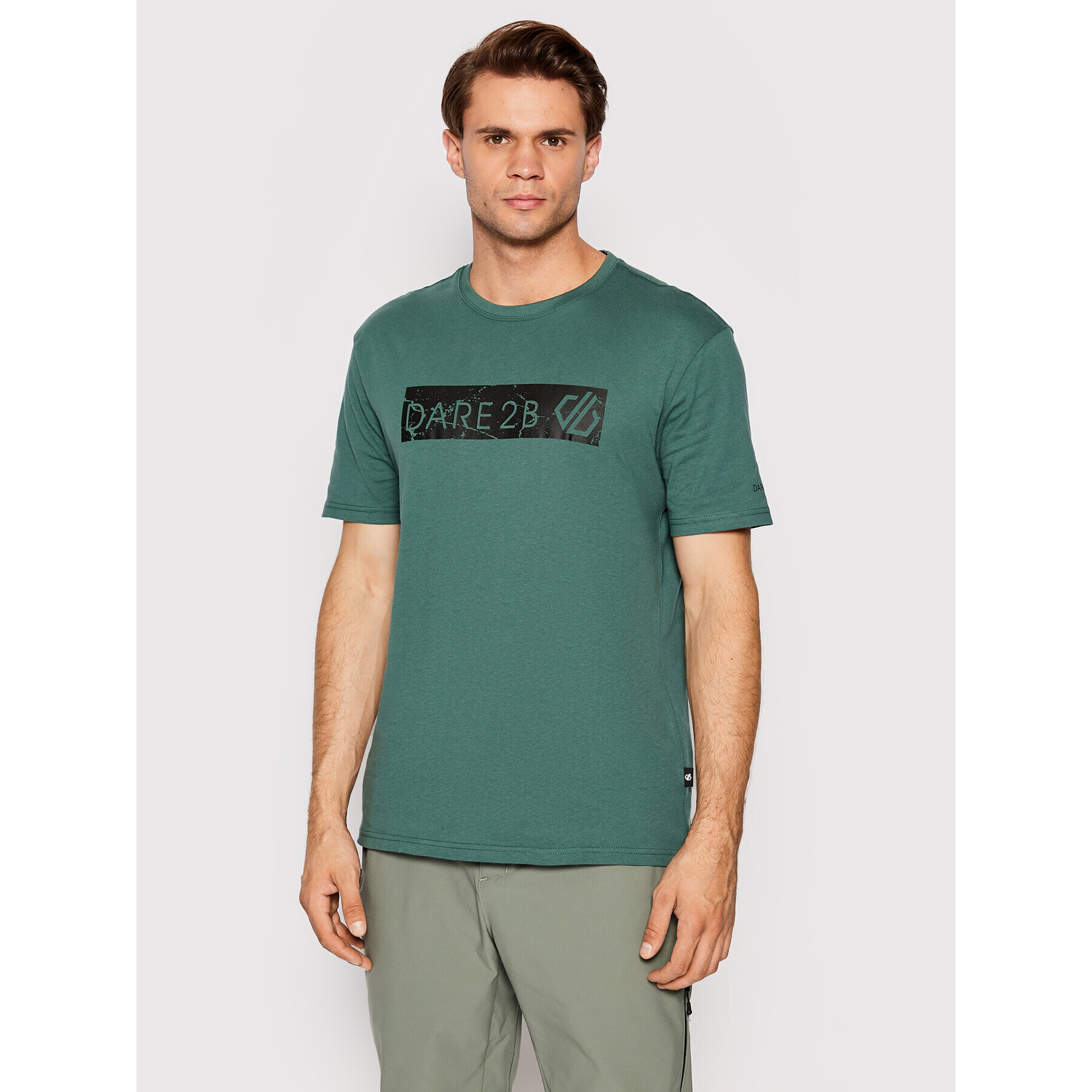 Dare2B Tricou Dispersed DMT604 Verde Regular Fit - Pled.ro