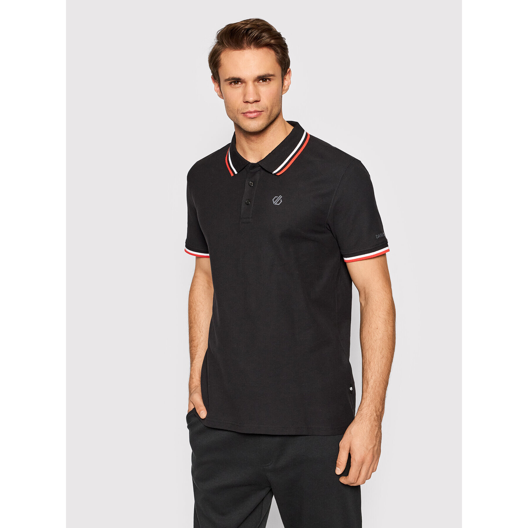 Dare2B Tricou polo Precise DMT542 Negru Regular Fit - Pled.ro