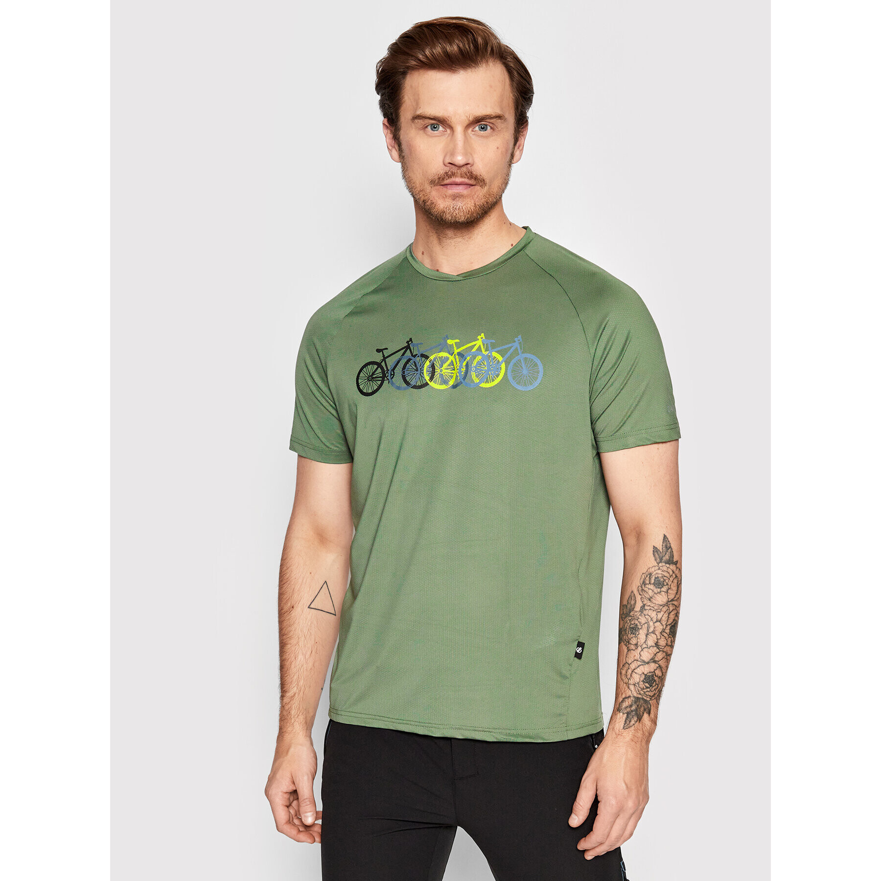 Dare2B Tricou tehnic Righteous III DMT597 Verde Regular Fit - Pled.ro