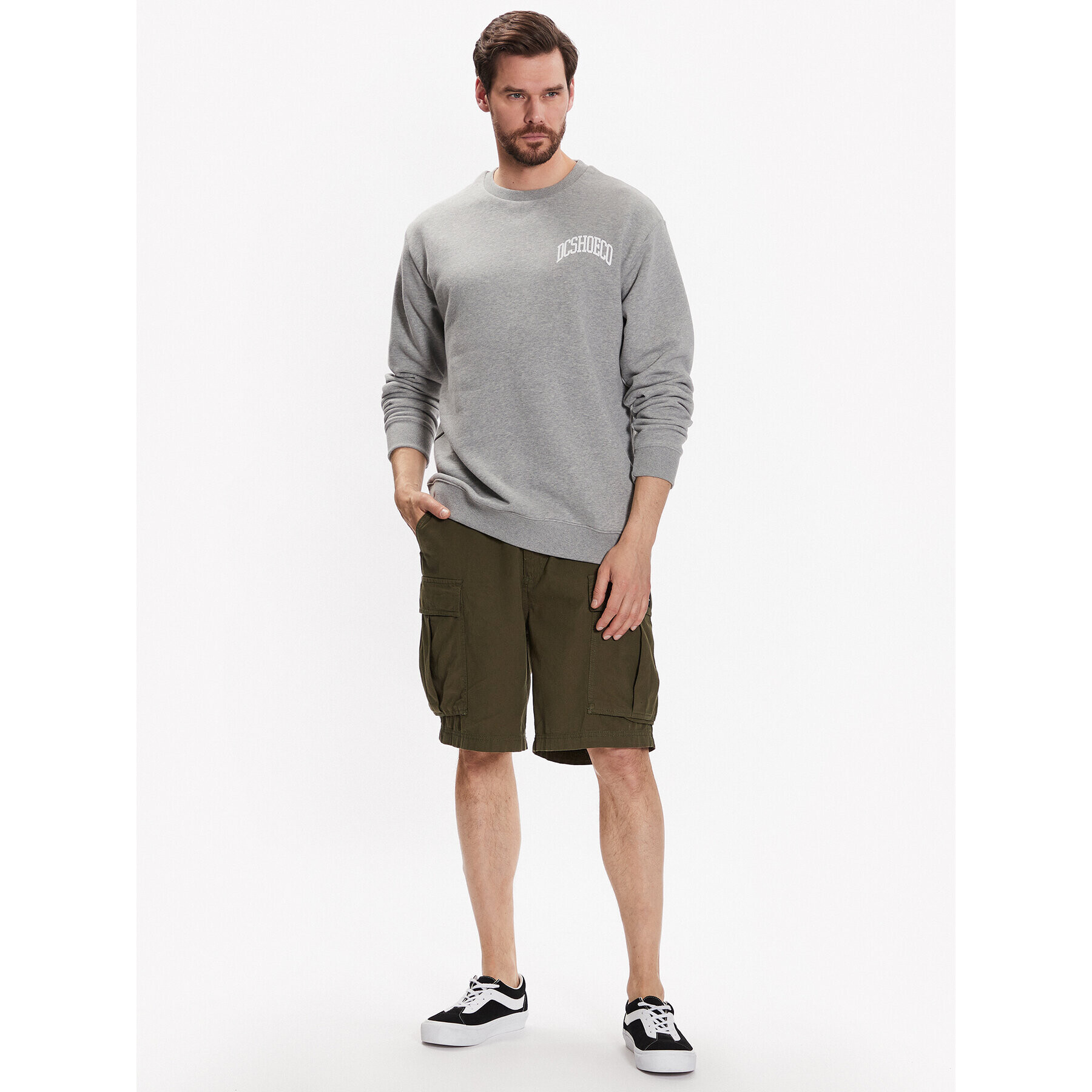 DC Bluză Jaakko ADYSF03107 Gri Relaxed Fit - Pled.ro