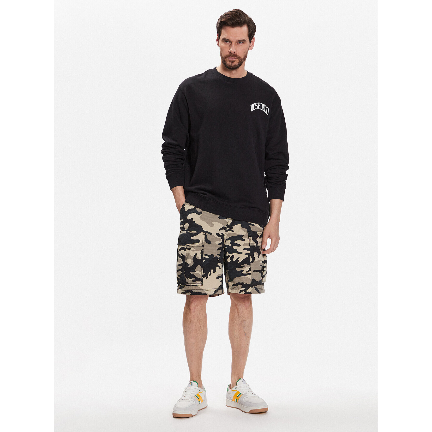 DC Bluză Jaakko ADYSF03107 Negru Relaxed Fit - Pled.ro