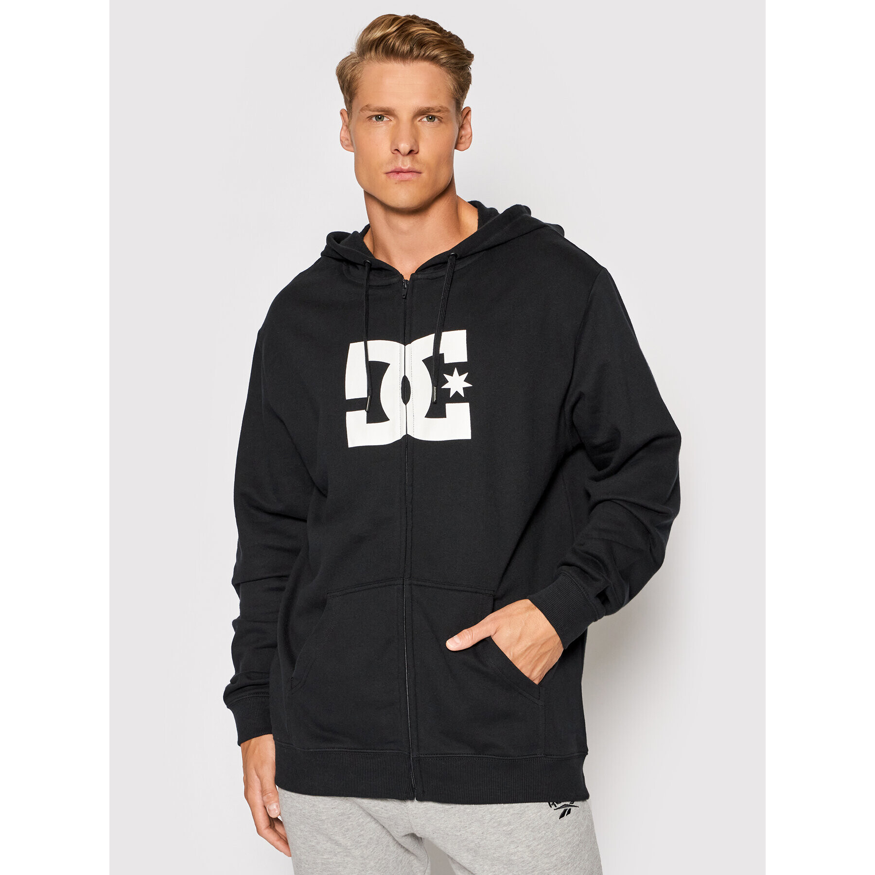 DC Bluză Star Zip-Up ADYSF03078 Negru Regular Fit - Pled.ro