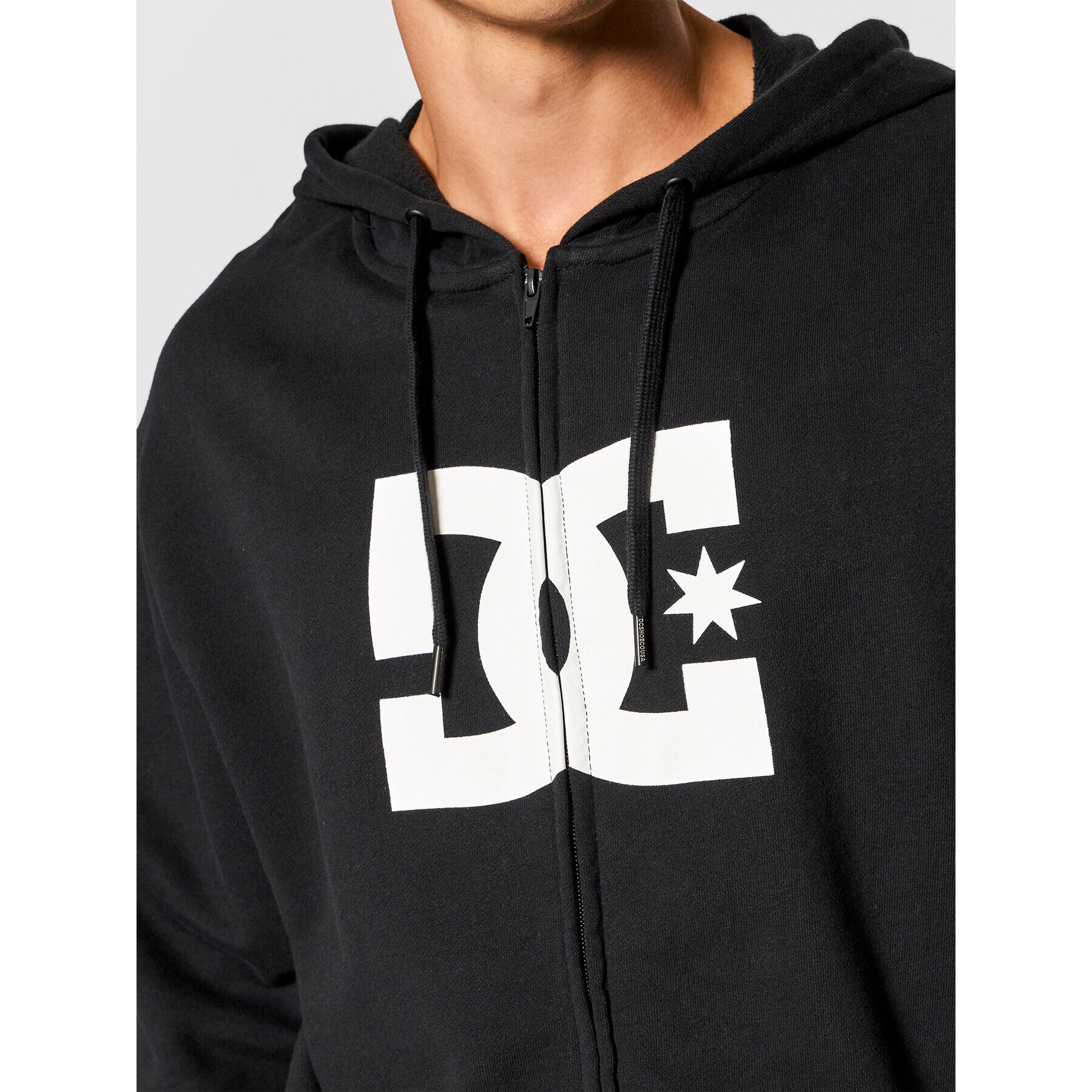 DC Bluză Star Zip-Up ADYSF03078 Negru Regular Fit - Pled.ro