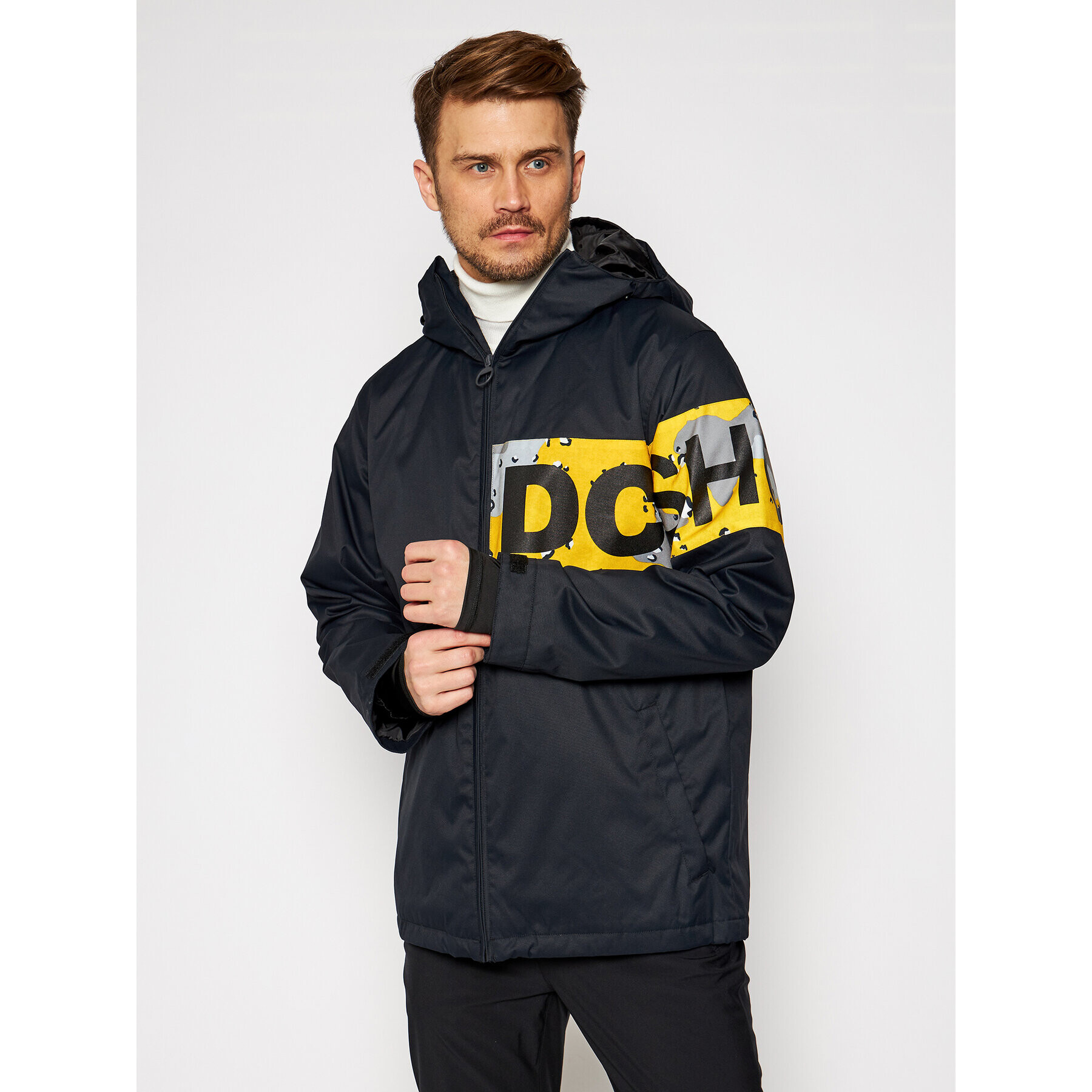 DC Geacă de schi Propaganda ADYTJ03008 Negru Regular Fit - Pled.ro