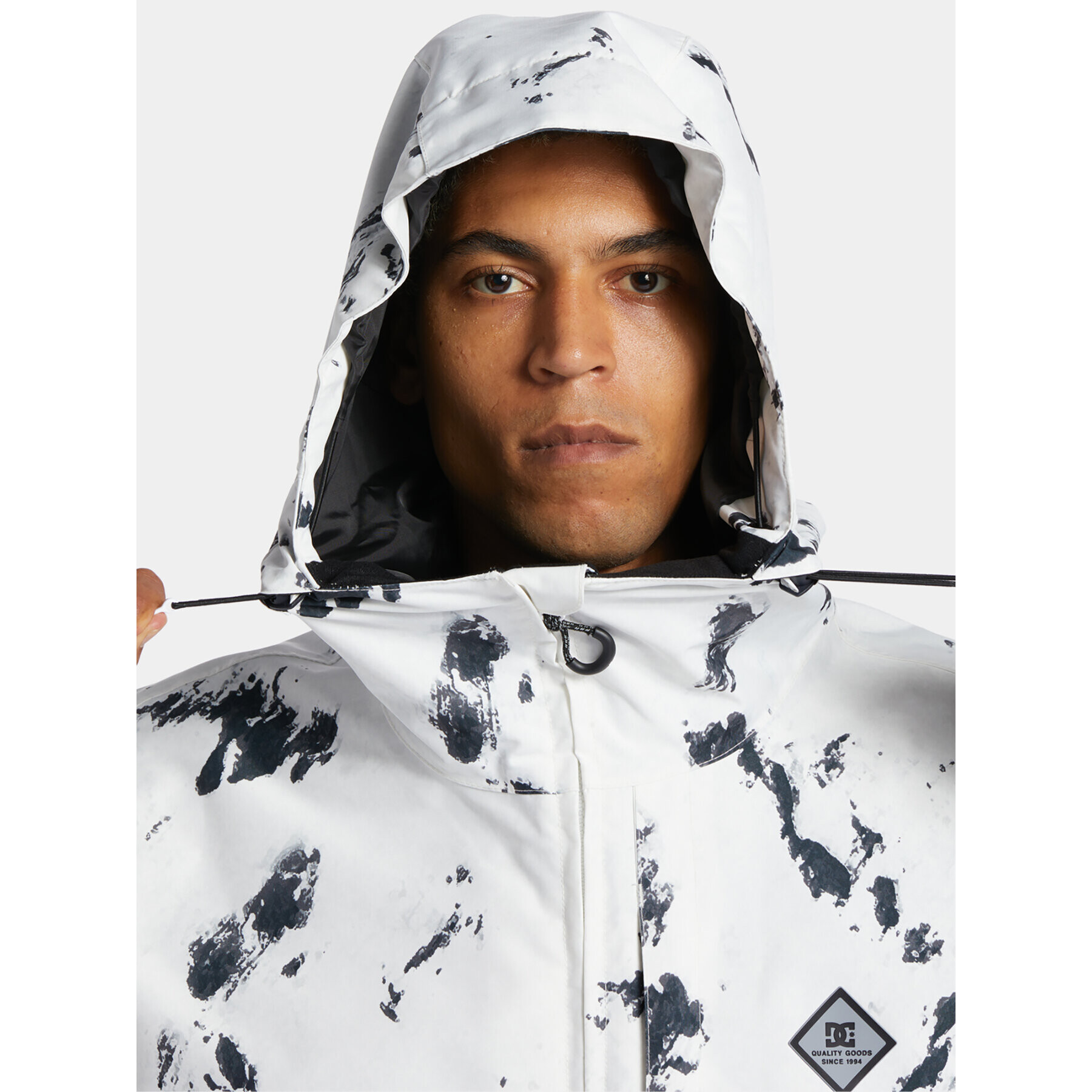 DC Geacă pentru snowboard Basis Print Snjt ADYTJ03064 Alb Regular Fit - Pled.ro