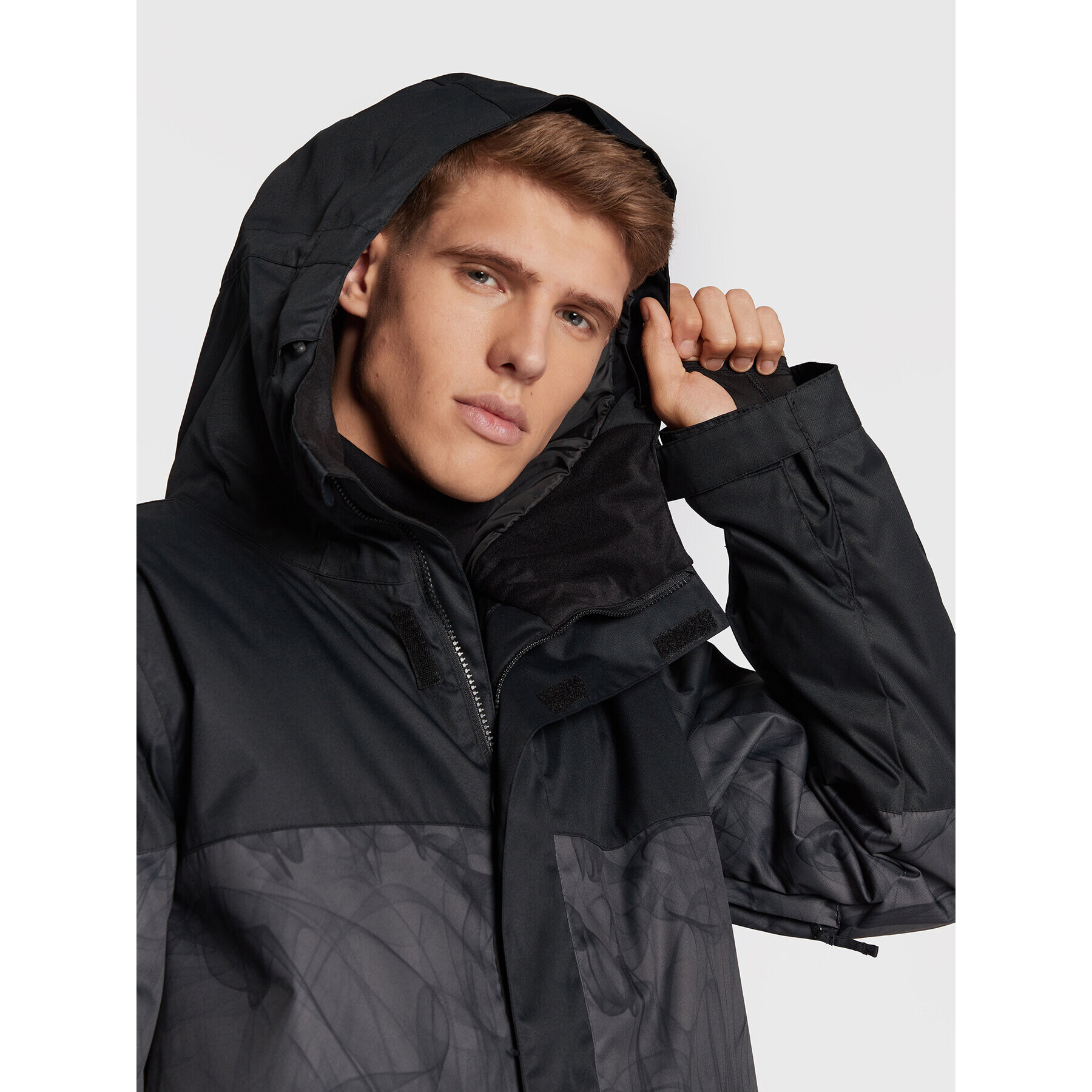 DC Geacă pentru snowboard Defy ADYTJ03046 Negru Regular Fit - Pled.ro