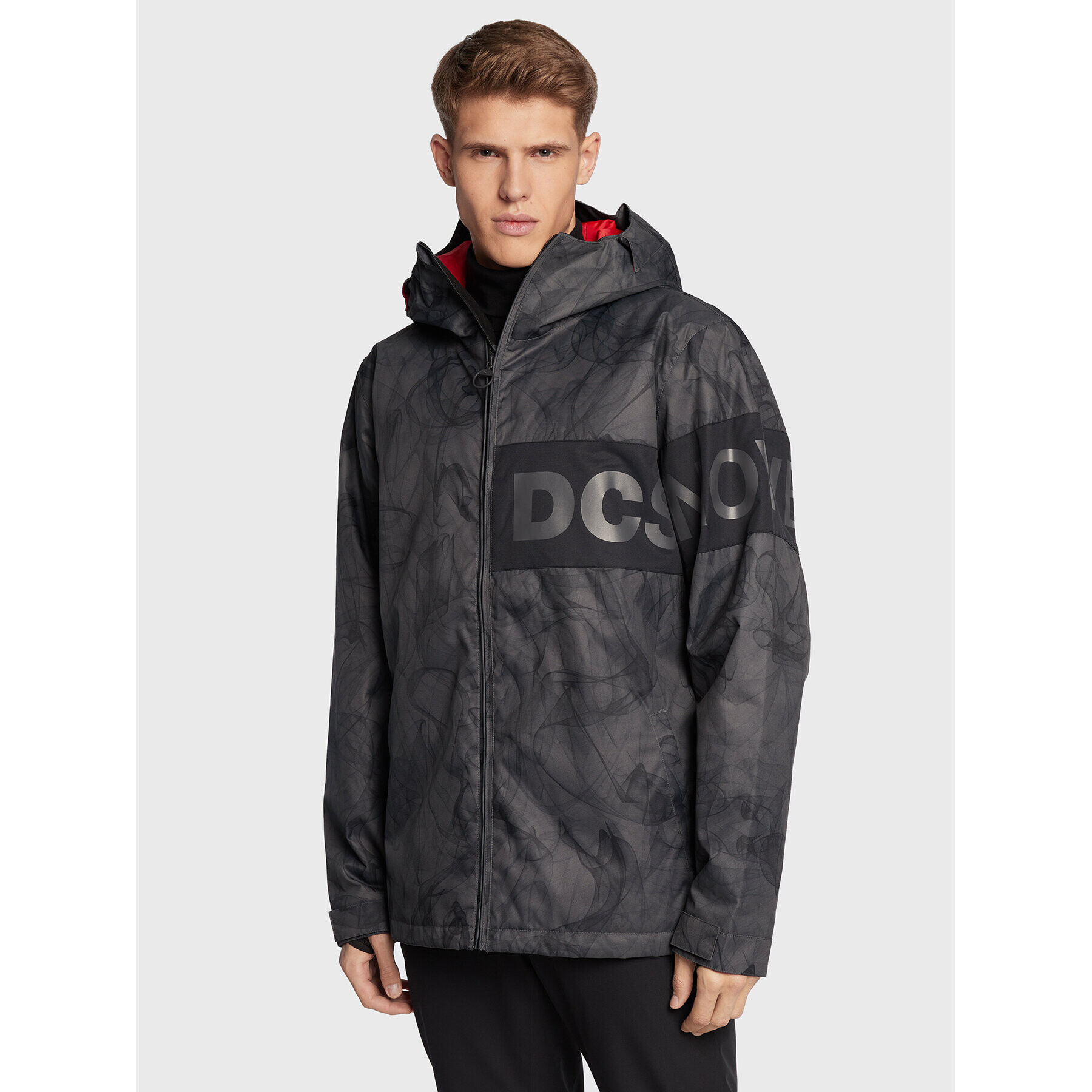 DC Geacă pentru snowboard Propaganda ADYTJ03047 Gri Relaxed Fit - Pled.ro