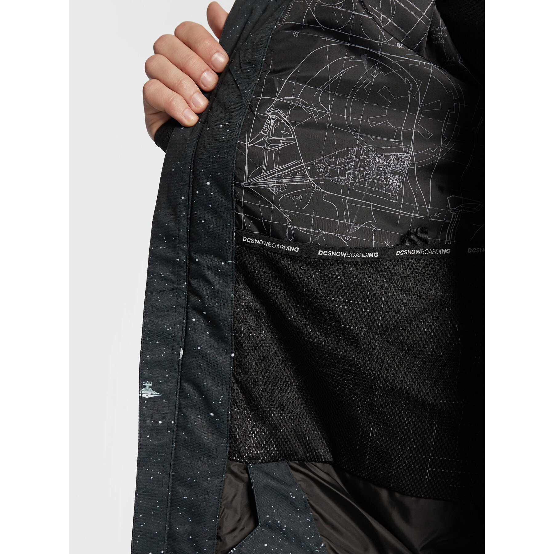 DC Geacă pentru snowboard STAR WARS Defy ADYTJ03053 Negru Relaxed Fit - Pled.ro