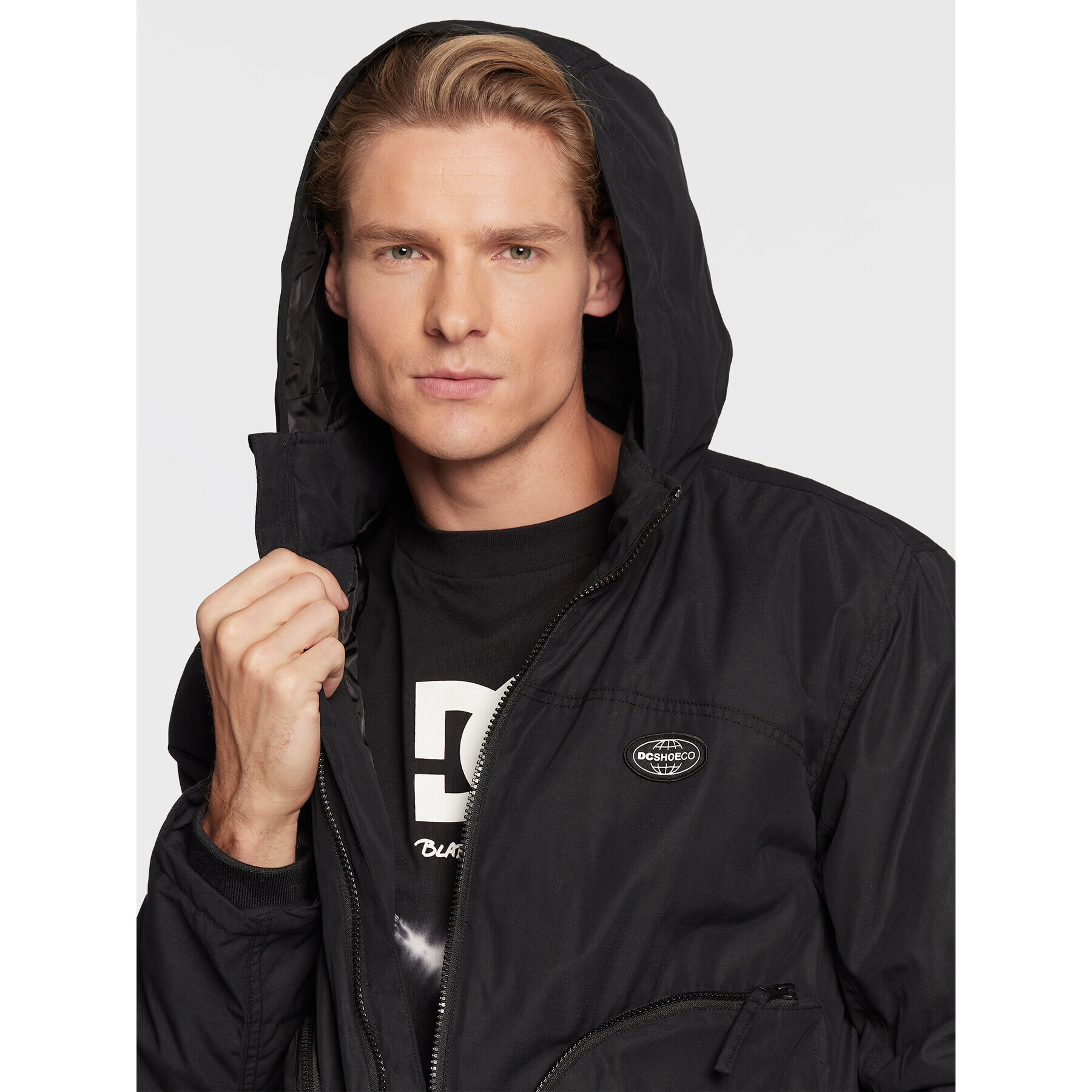 DC Geacă Tactful ADYJK03149 Negru Classic Fit - Pled.ro