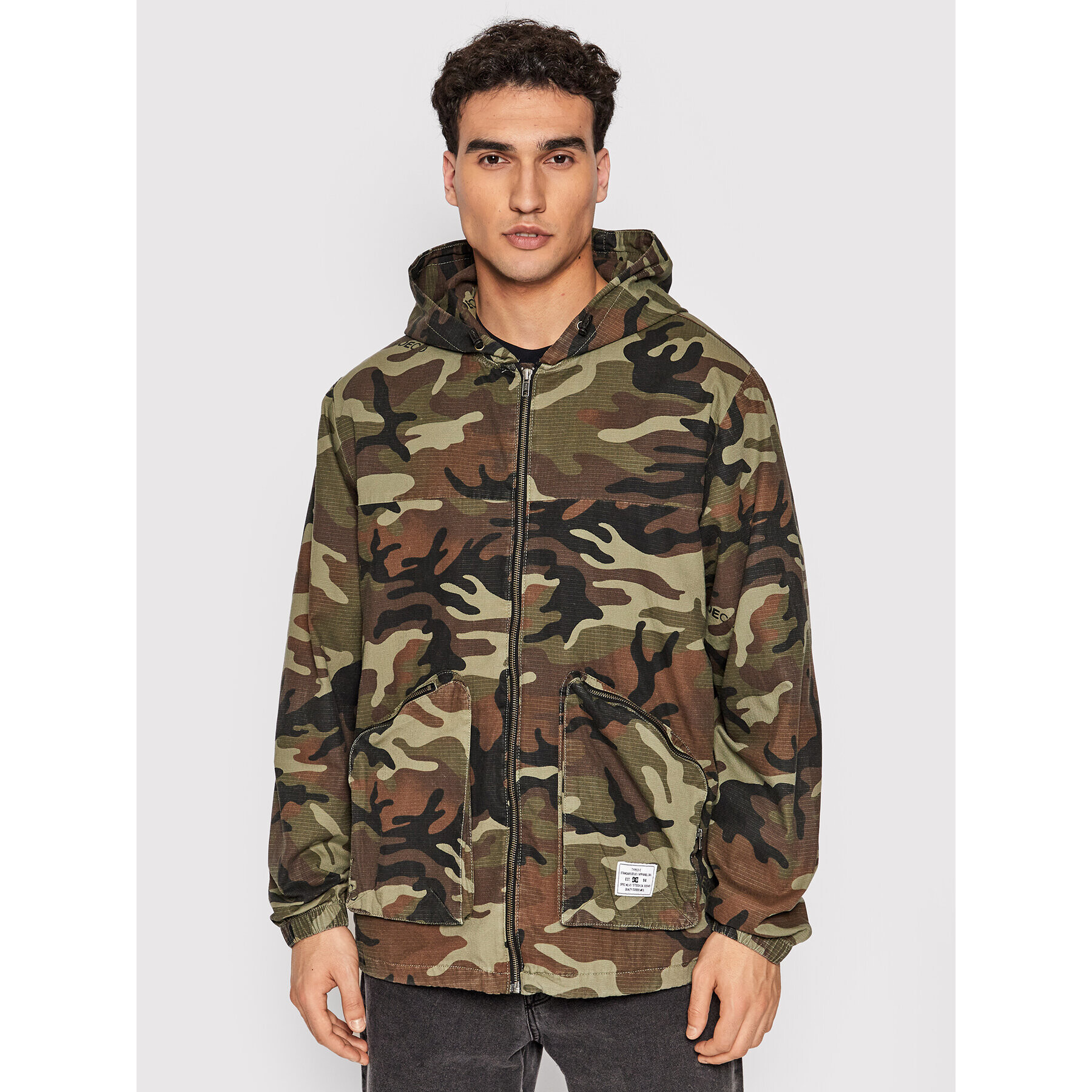 DC Geacă Woodland Camo ADYJK03143 Verde Regular Fit - Pled.ro