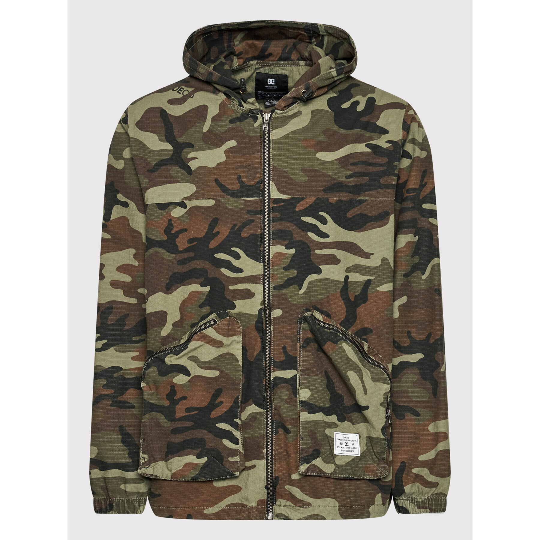 DC Geacă Woodland Camo ADYJK03143 Verde Regular Fit - Pled.ro