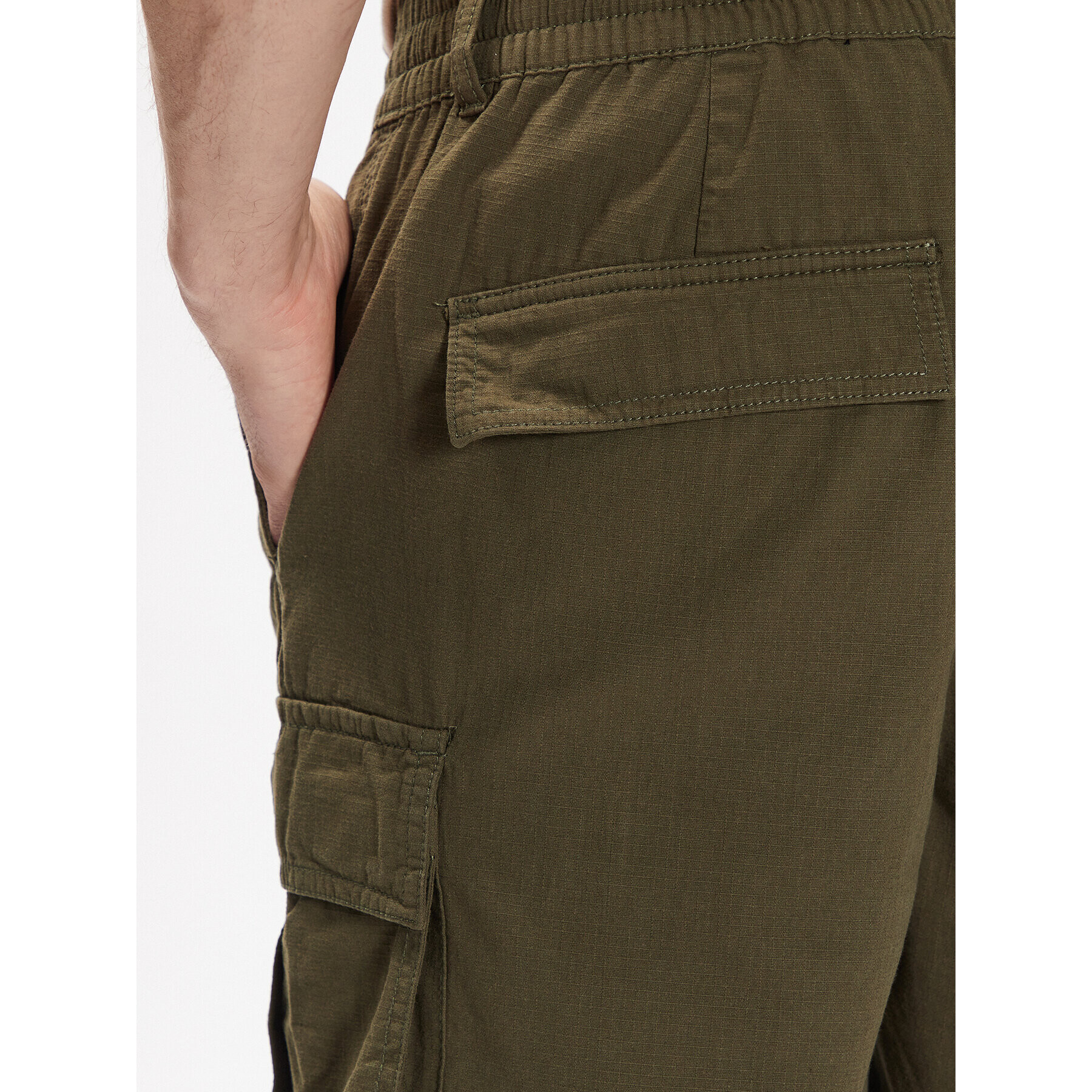 DC Pantalon scurți din material ADYWS03068 Verde Regular Fit - Pled.ro