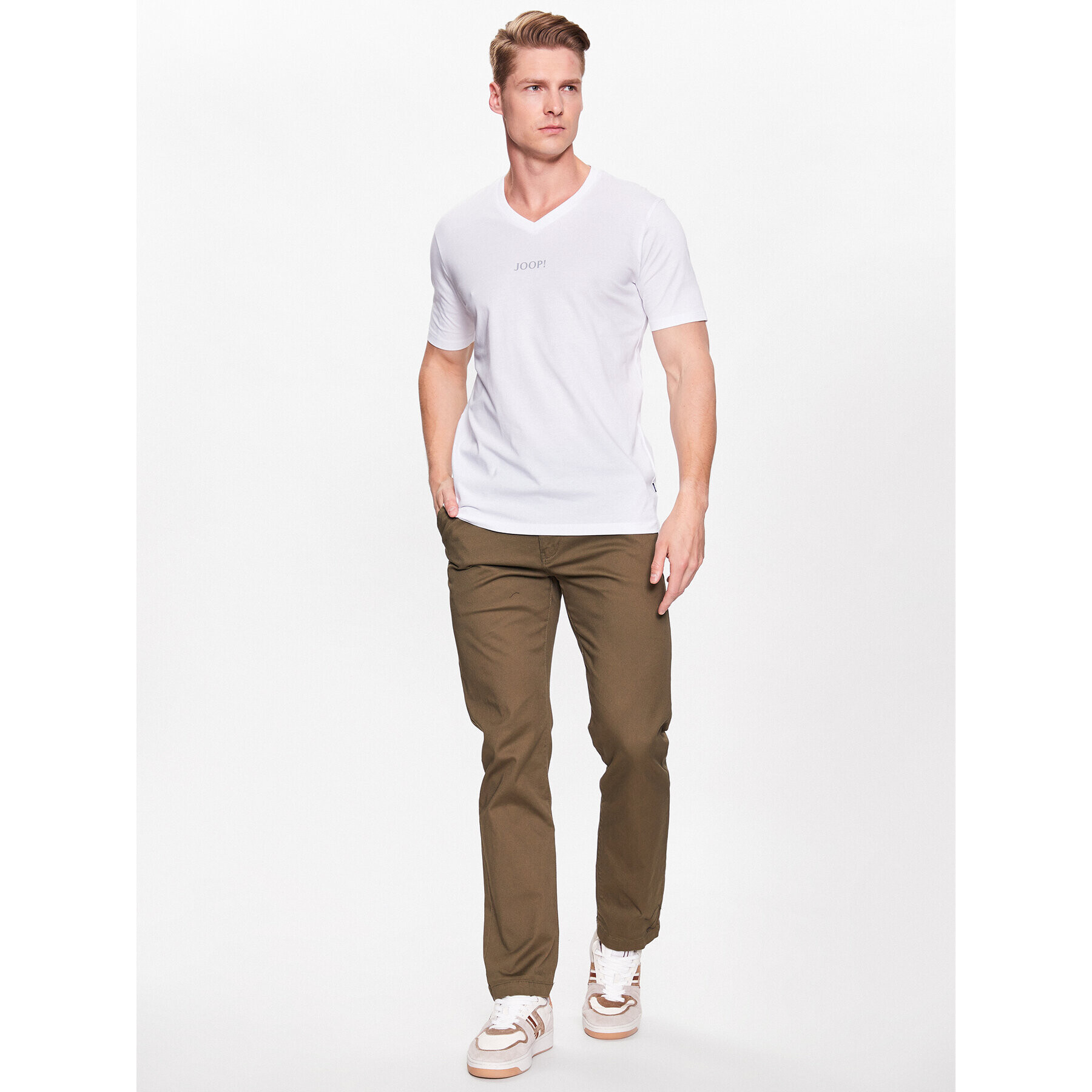 DC Pantaloni din material Worker ADYNP03073 Kaki Straight Fit - Pled.ro