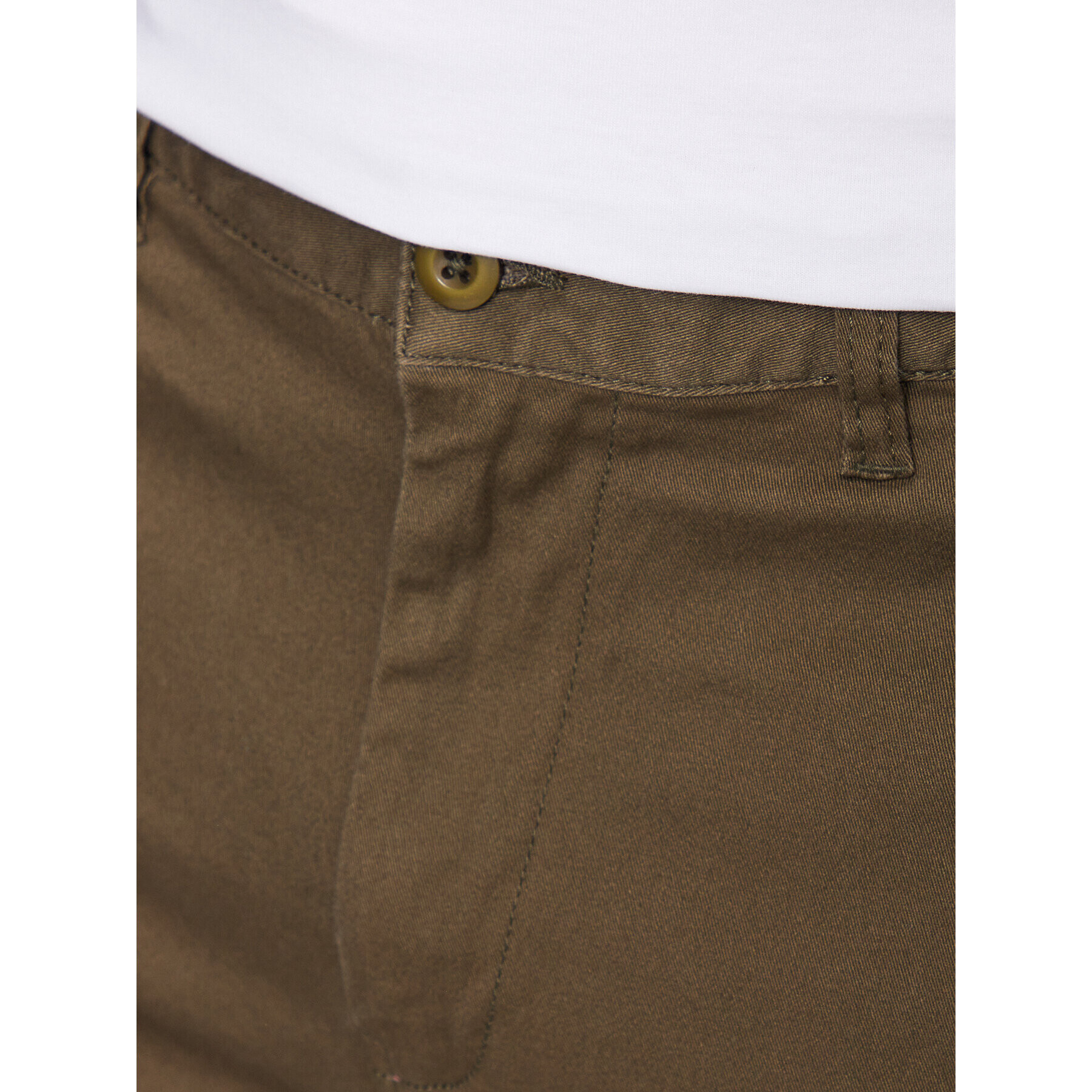 DC Pantaloni din material Worker ADYNP03073 Kaki Straight Fit - Pled.ro