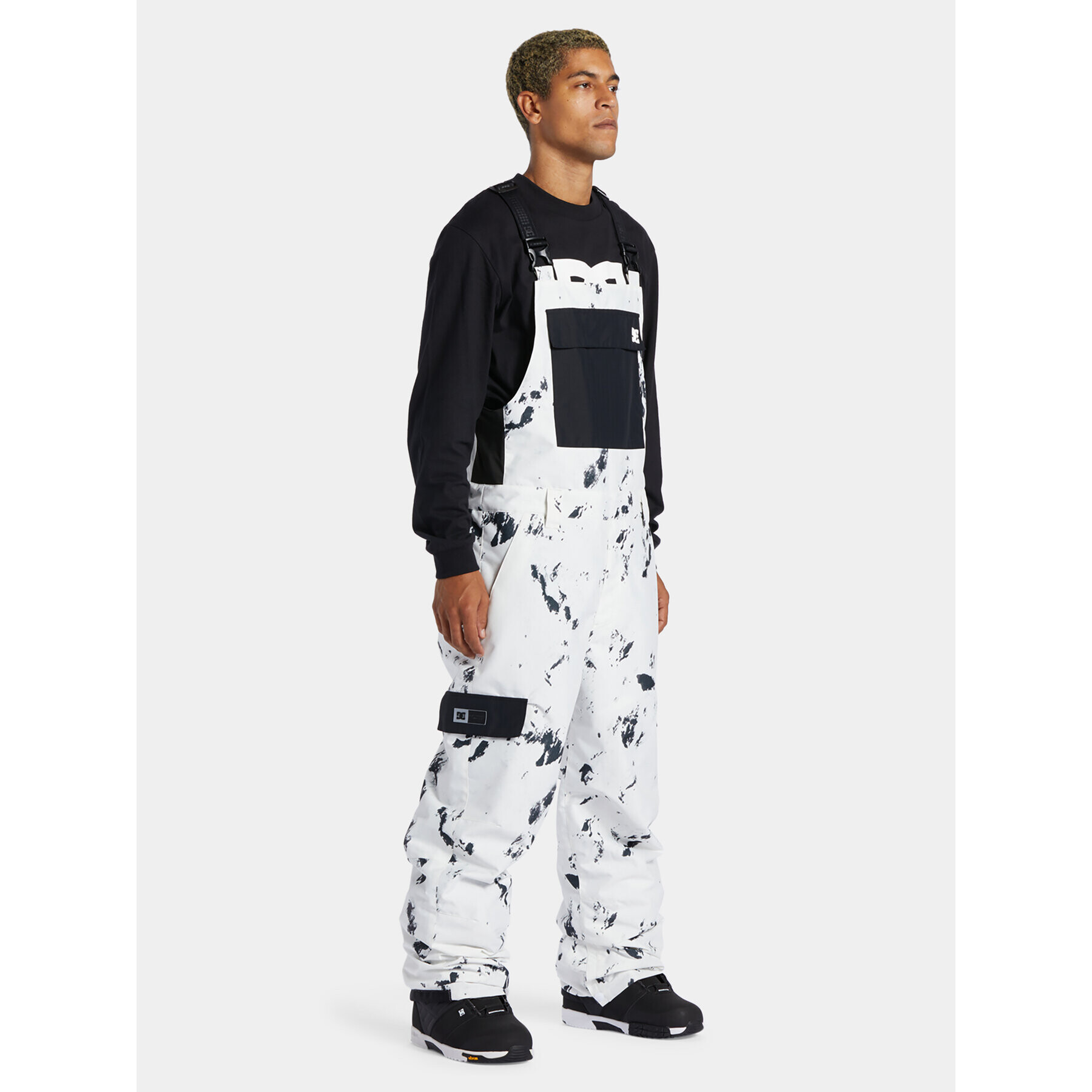 DC Pantaloni pentru snowboard Docile Snpt ADYTP03038 Alb Regular Fit - Pled.ro