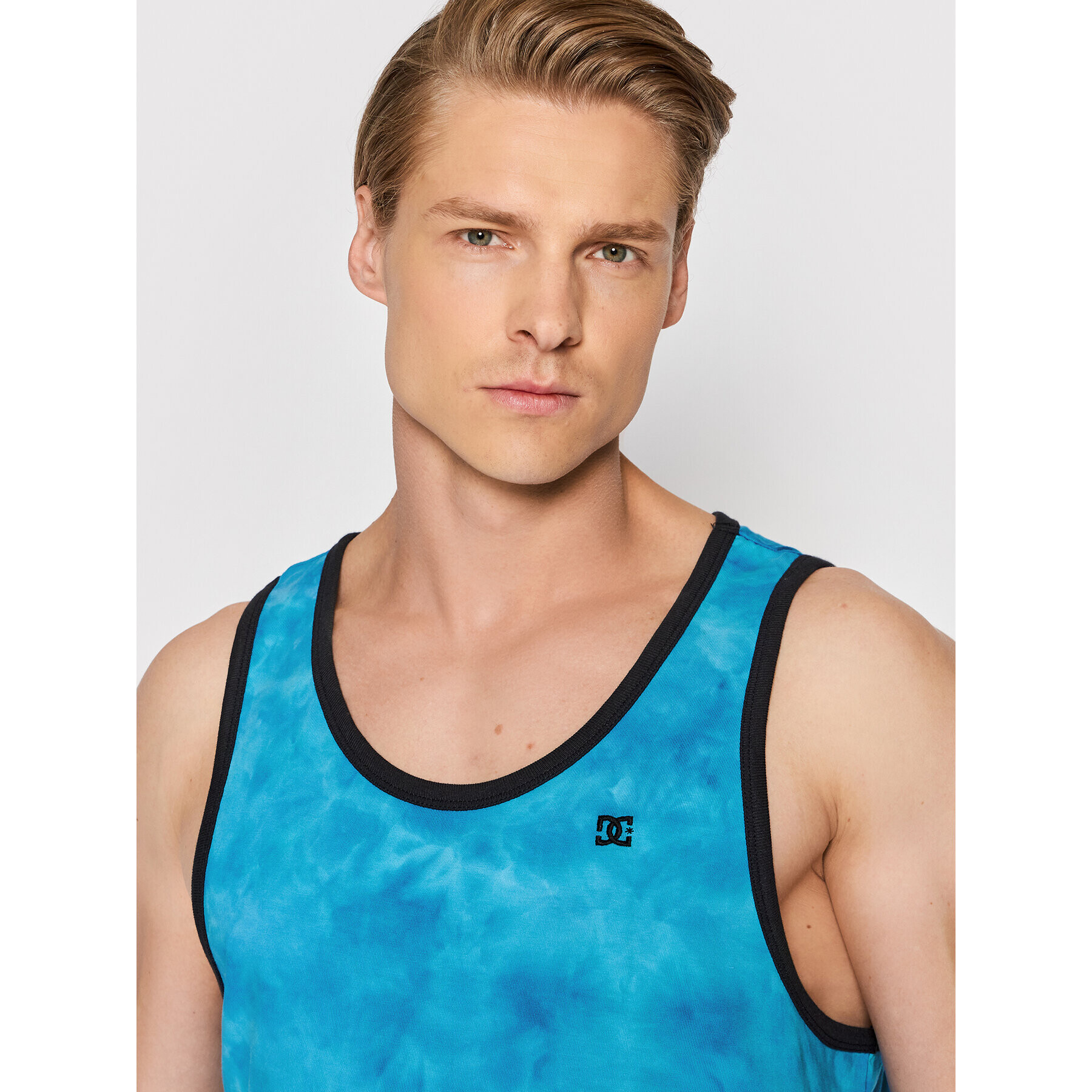 DC Tank top Deep End EDYKT03519 Albastru Relaxed Fit - Pled.ro