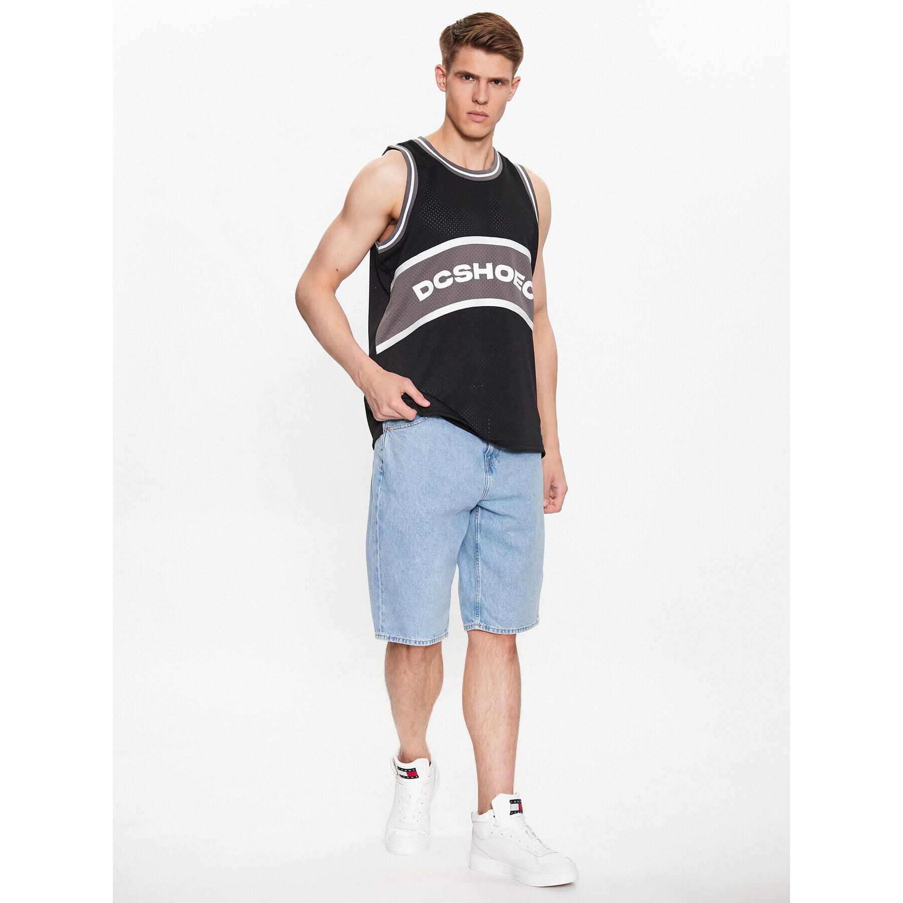 DC Tank top Pastime ADYKT03210 Negru Regular Fit - Pled.ro