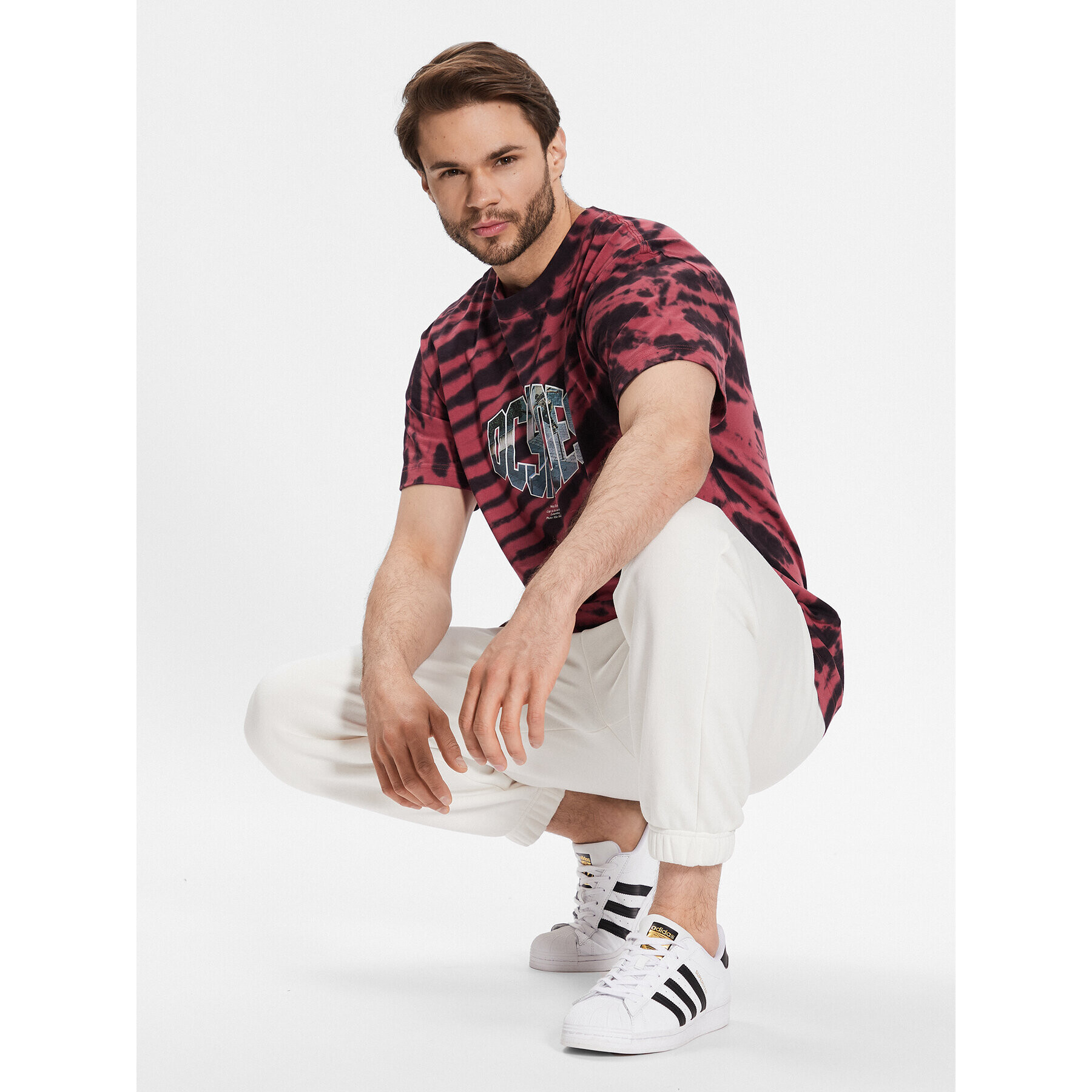 DC Tricou ADYKT03209 Roșu Regular Fit - Pled.ro