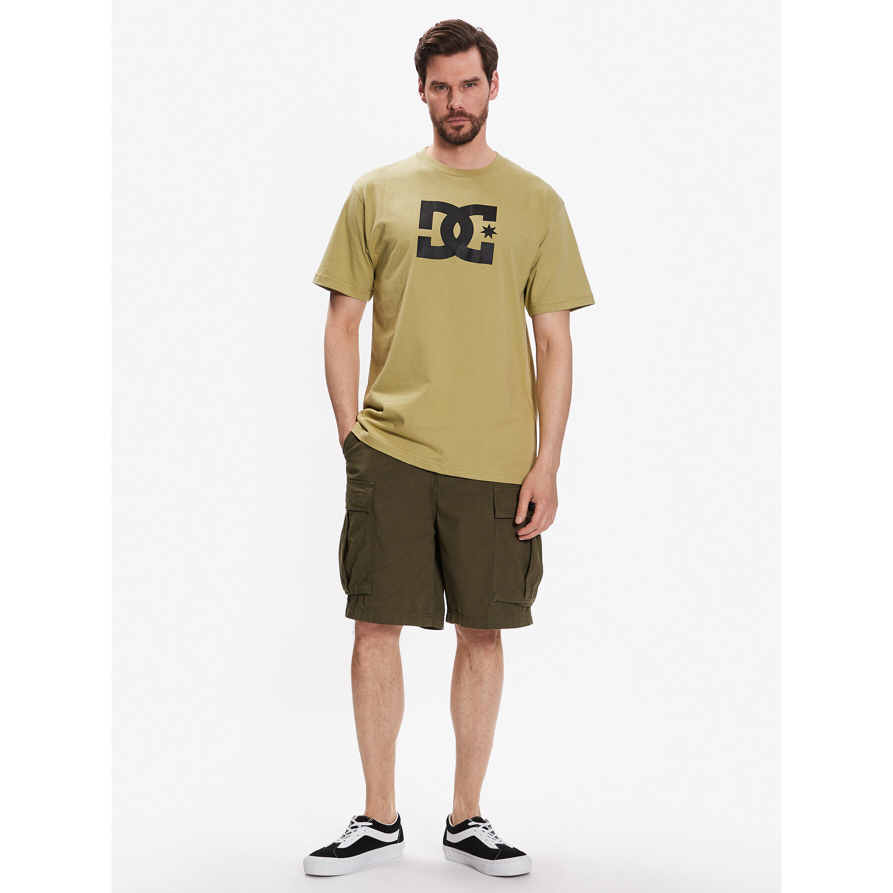 DC Tricou ADYZT04985 Verde Relaxed Fit - Pled.ro