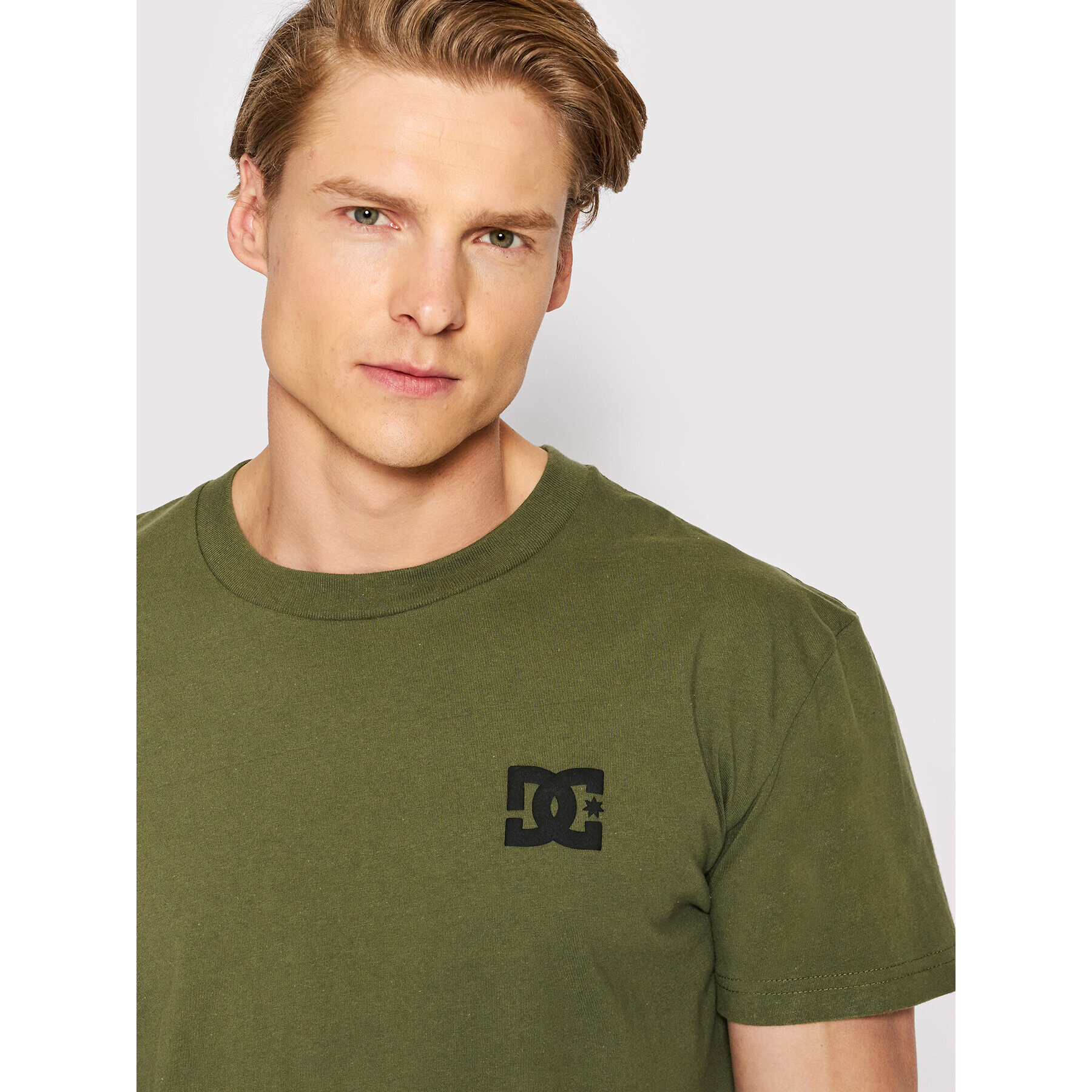 DC Tricou Big Problems ADYZT05095 Verde Slim Fit - Pled.ro