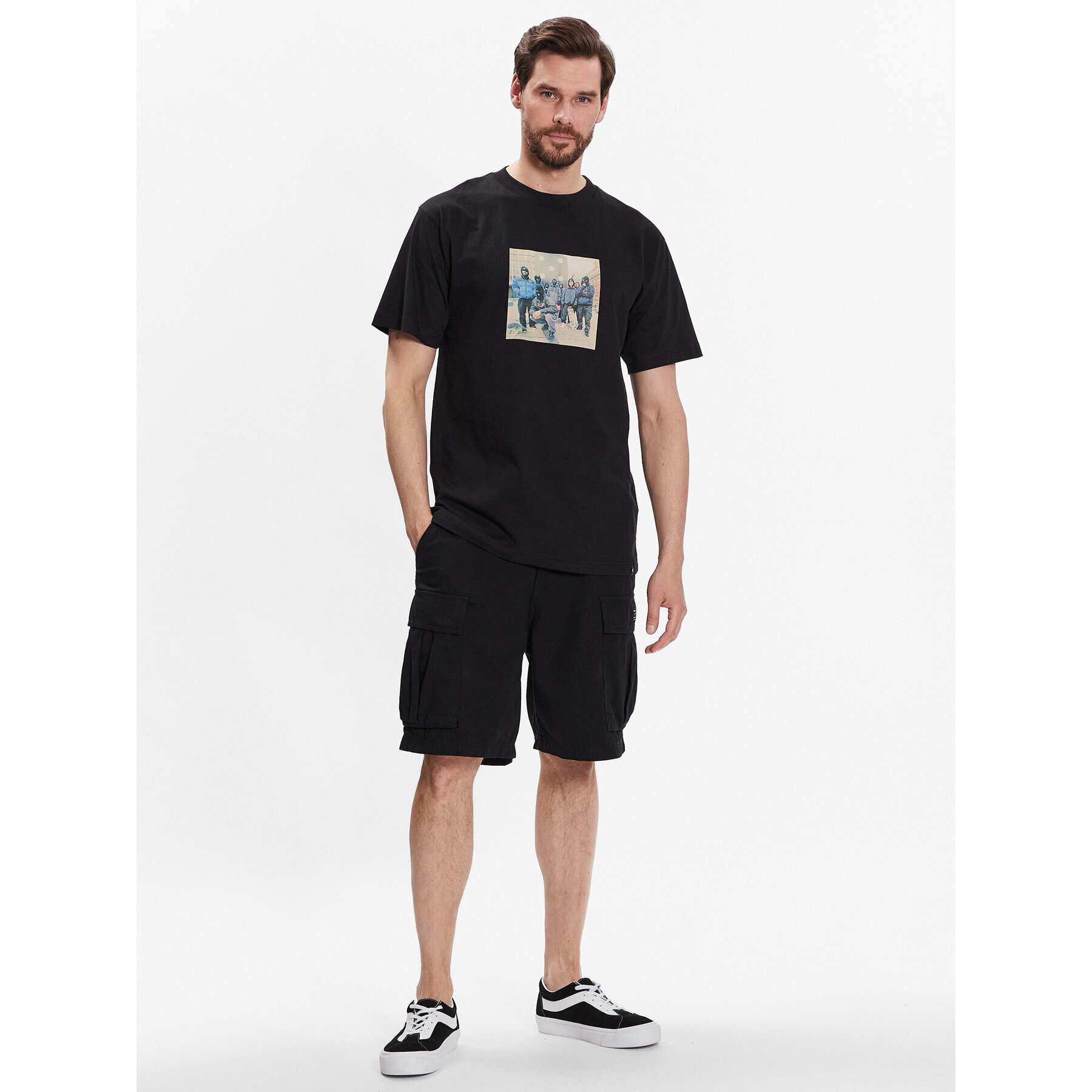 DC Tricou Bilyeu Philly ADYZT05257 Negru Relaxed Fit - Pled.ro