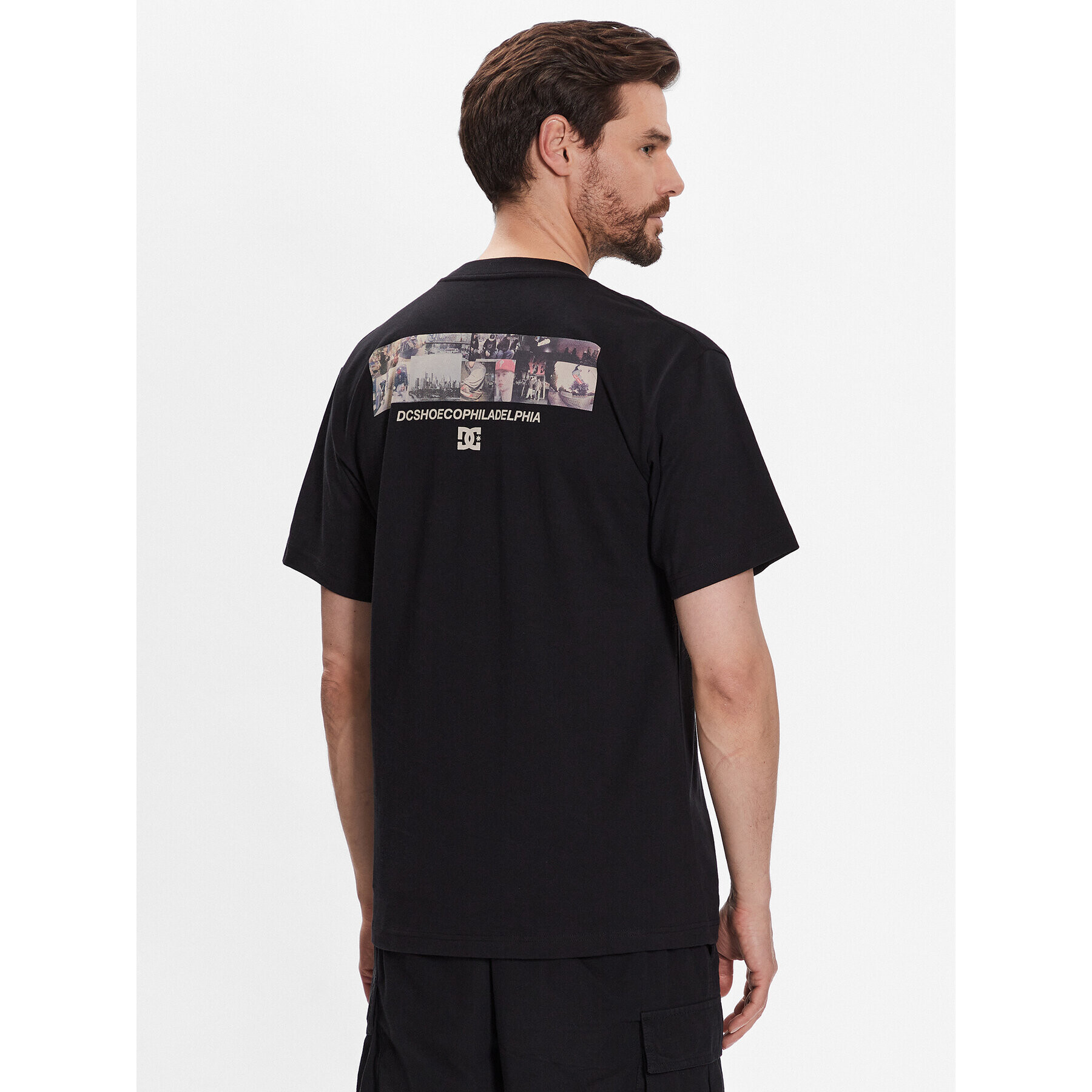 DC Tricou Bilyeu Philly ADYZT05257 Negru Relaxed Fit - Pled.ro