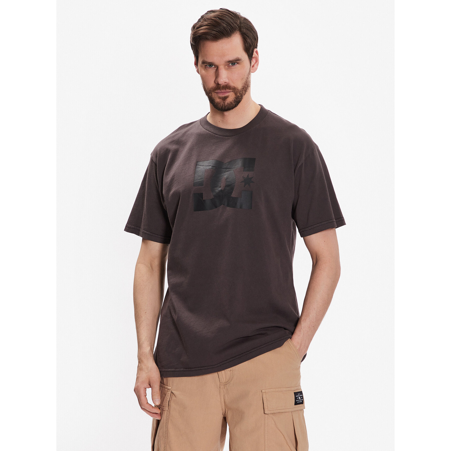 DC Tricou Pigment Dye ADYZT05223 Maro Relaxed Fit - Pled.ro