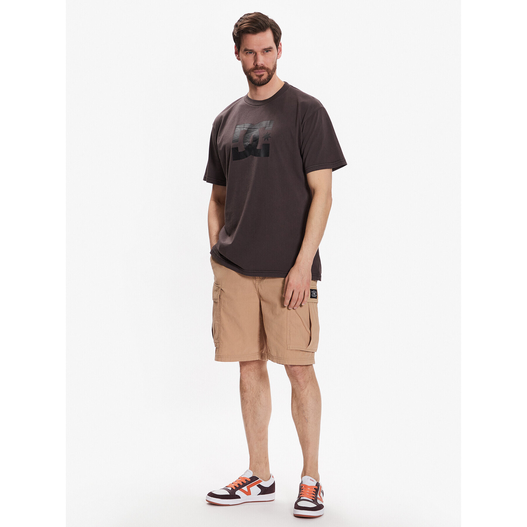 DC Tricou Pigment Dye ADYZT05223 Maro Relaxed Fit - Pled.ro