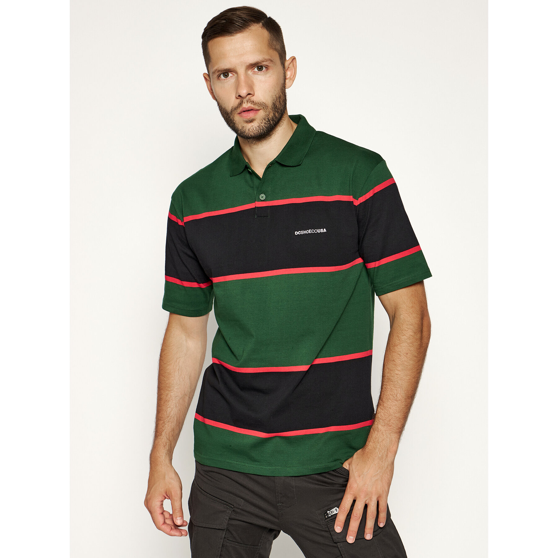 DC Tricou polo Medsford Ss Pol EDYKT03484 Colorat Regular Fit - Pled.ro