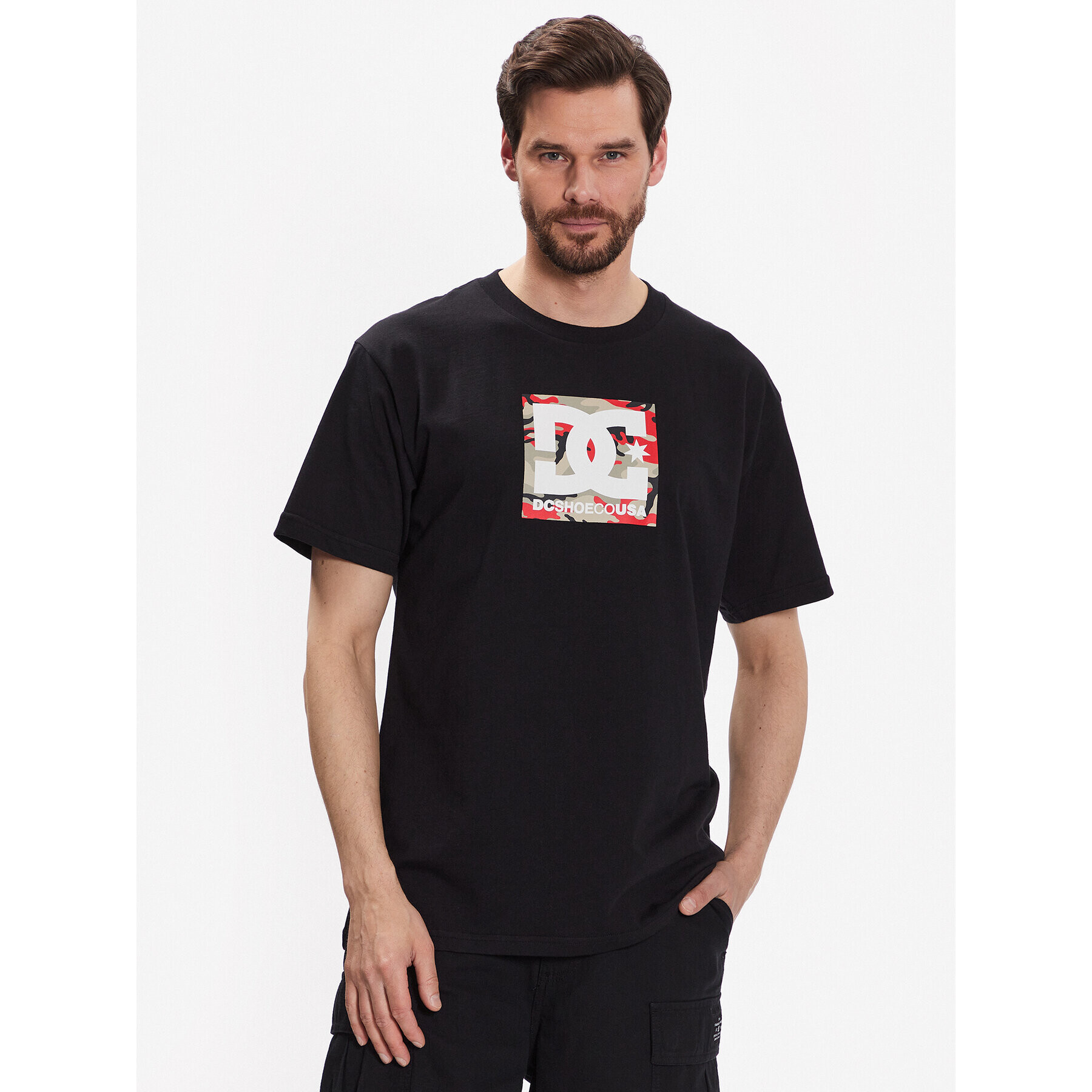 DC Tricou Square Star ADYZT04987 Negru Regular Fit - Pled.ro