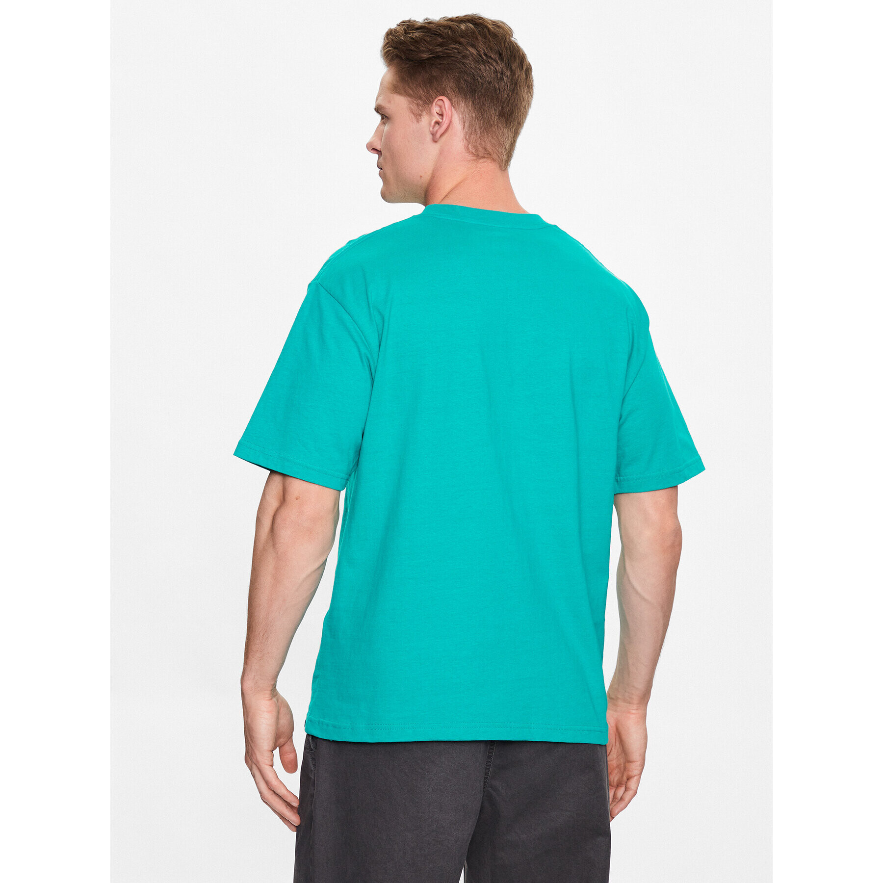 DC Tricou Star Pilot ADYZT04990 Verde Regular Fit - Pled.ro