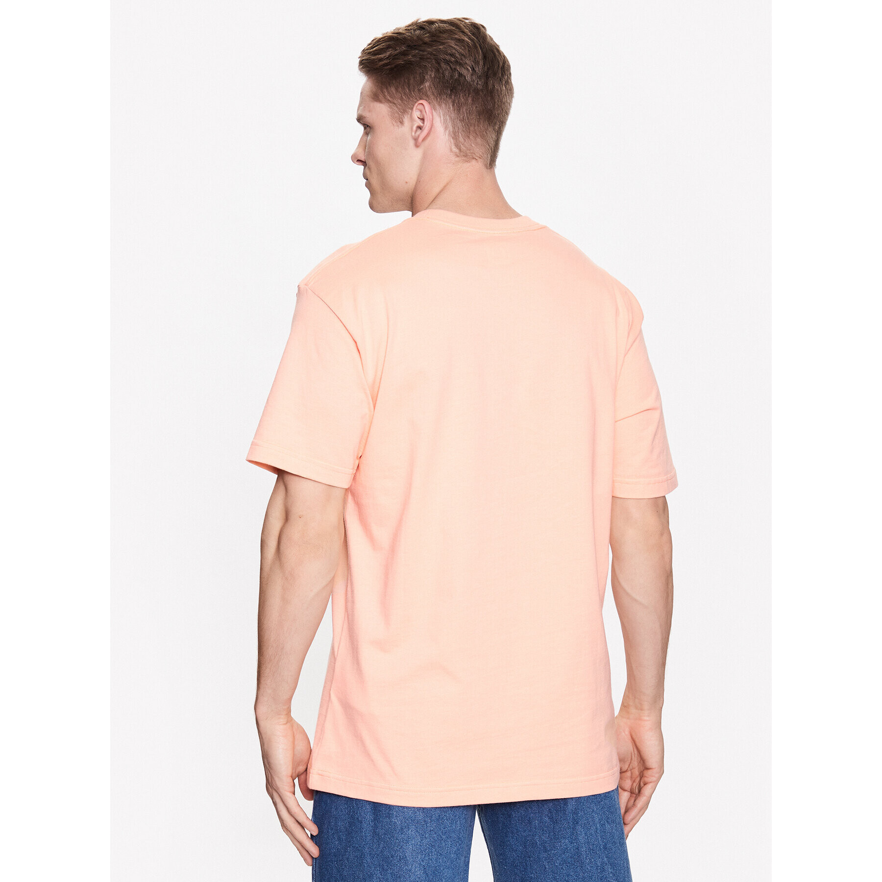 DC Tricou Star Pocket ADYZT05043 Portocaliu Regular Fit - Pled.ro