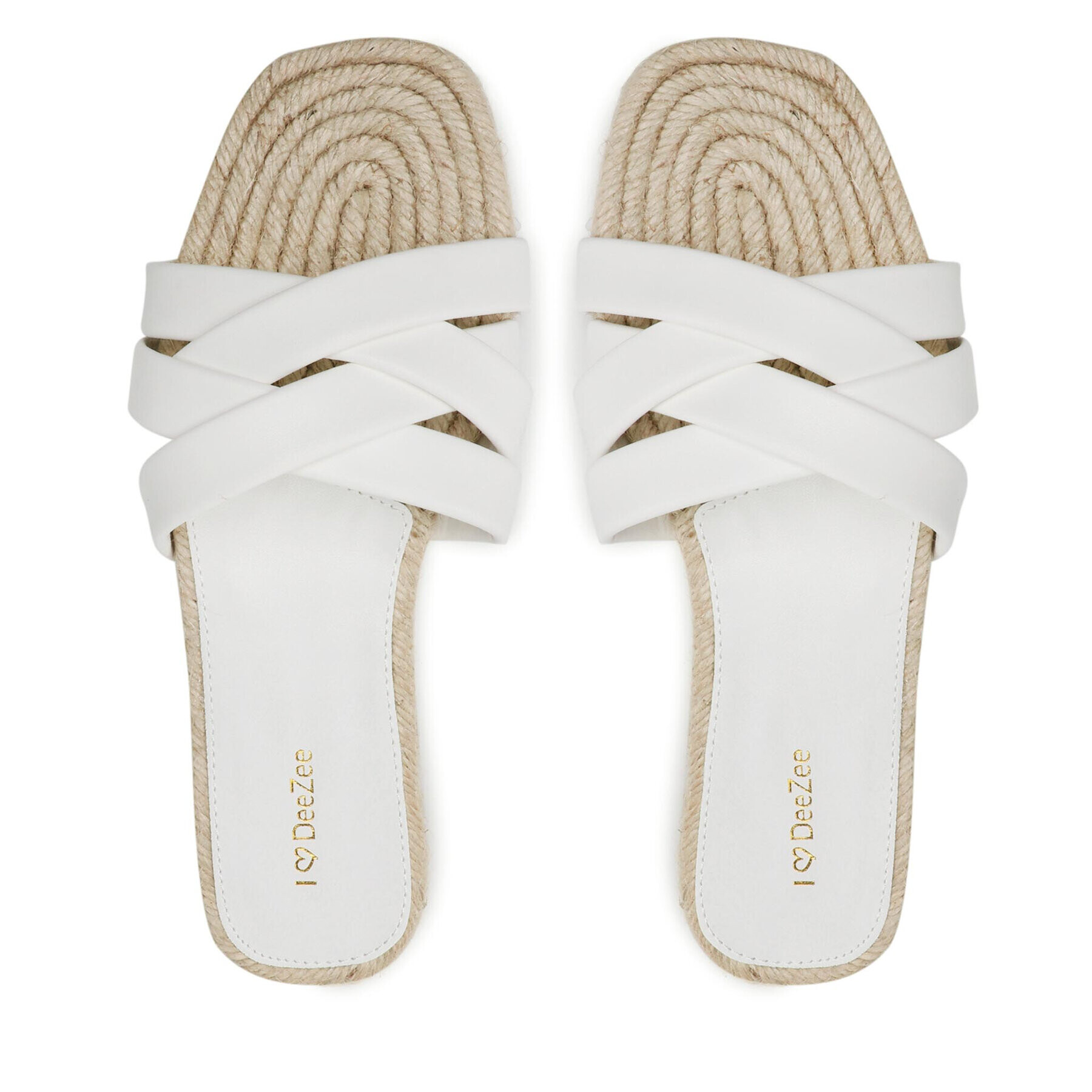 DeeZee Espadrile HXH06220102 Alb - Pled.ro