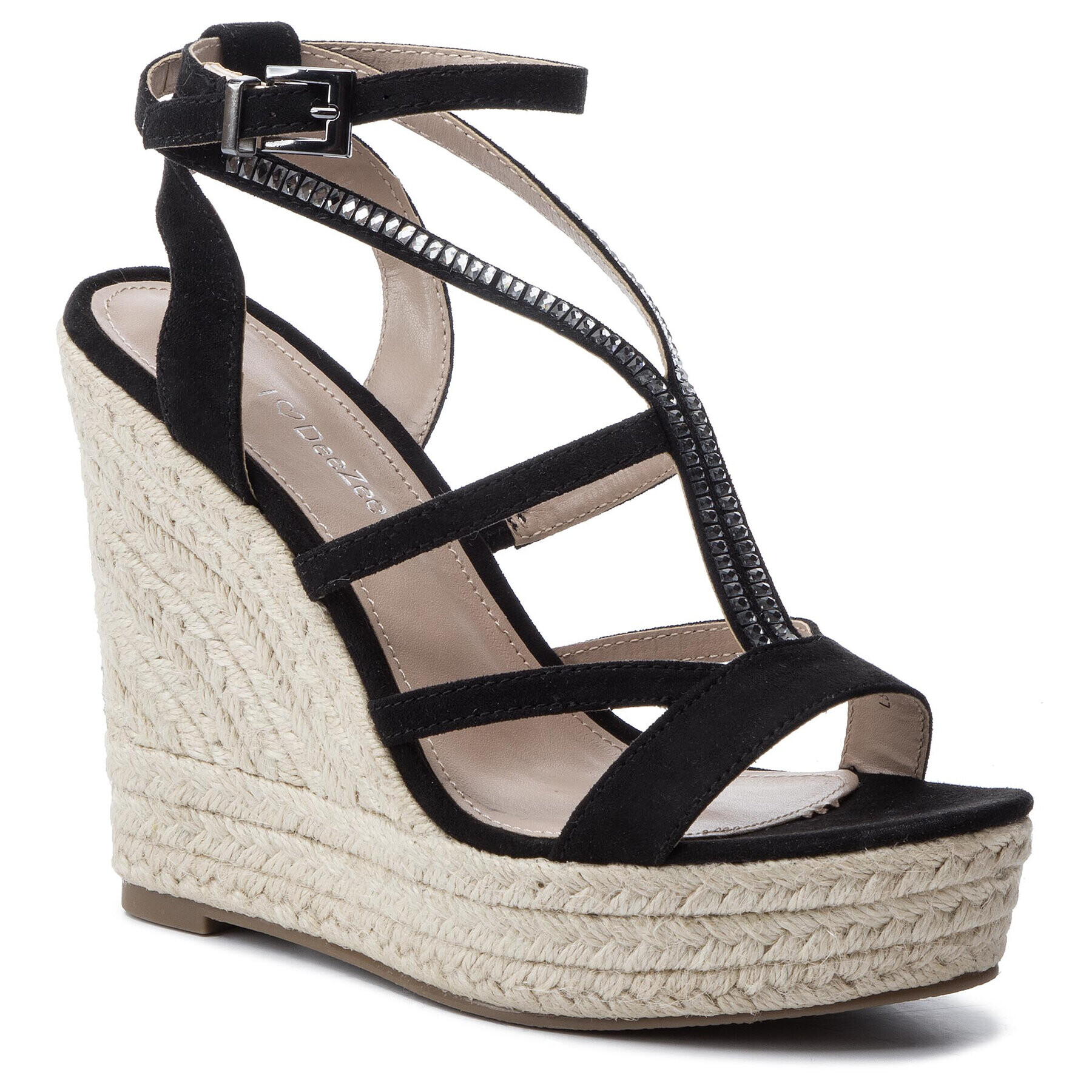 DeeZee Espadrile LS4981-04 Negru - Pled.ro