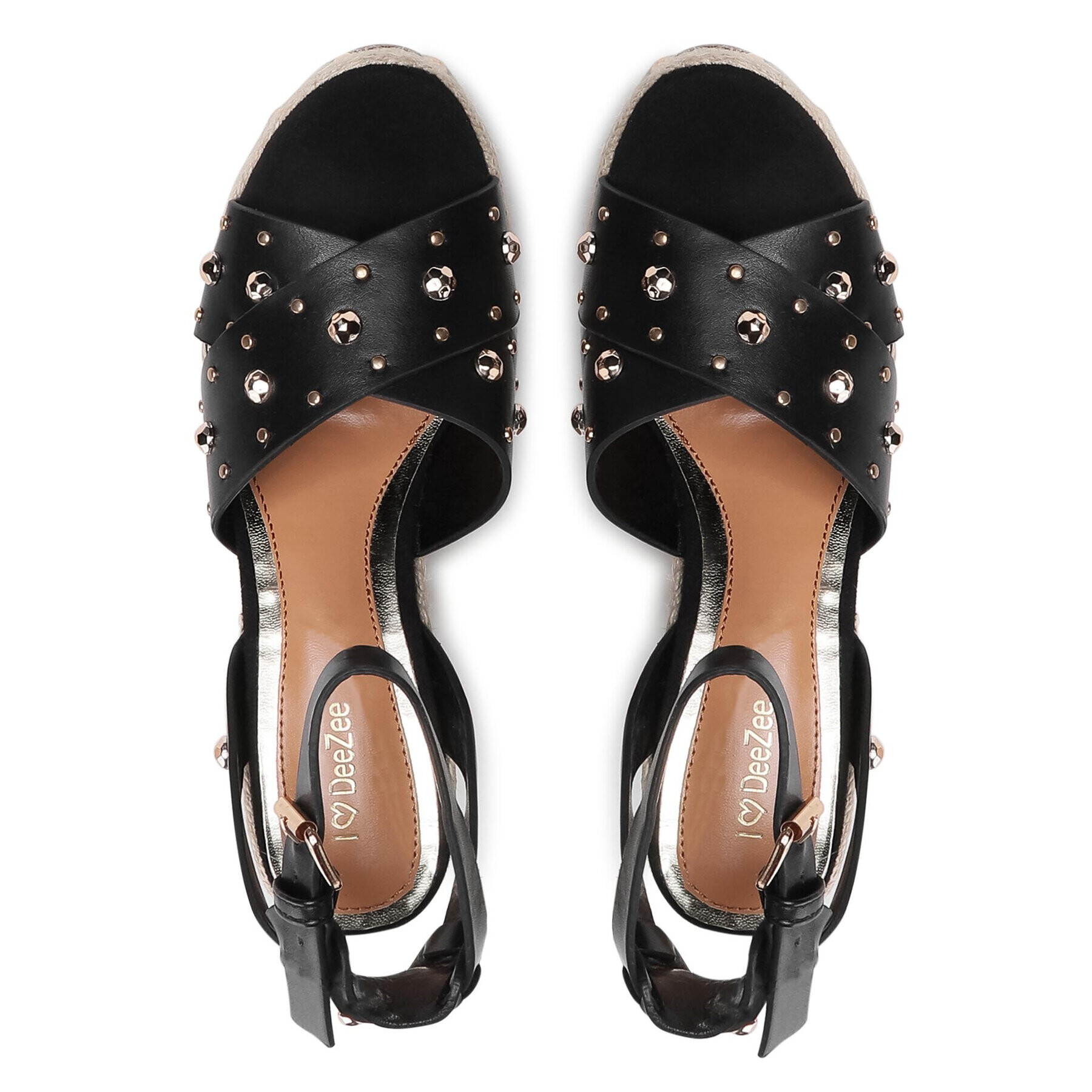 DeeZee Espadrile LS5442-01 Negru - Pled.ro