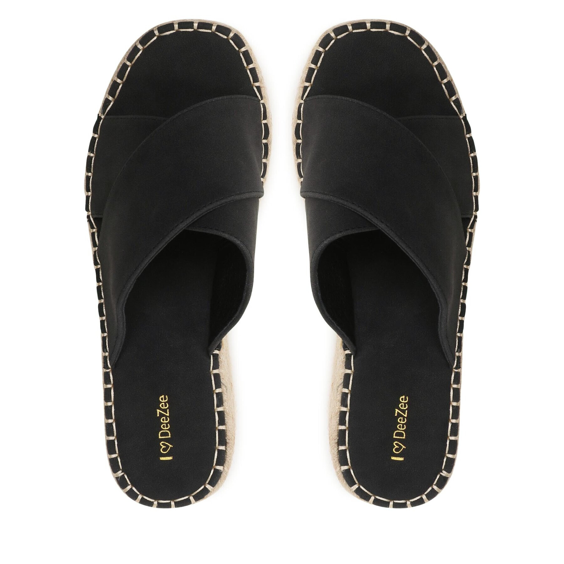 DeeZee Espadrile Q8745-6 Negru - Pled.ro