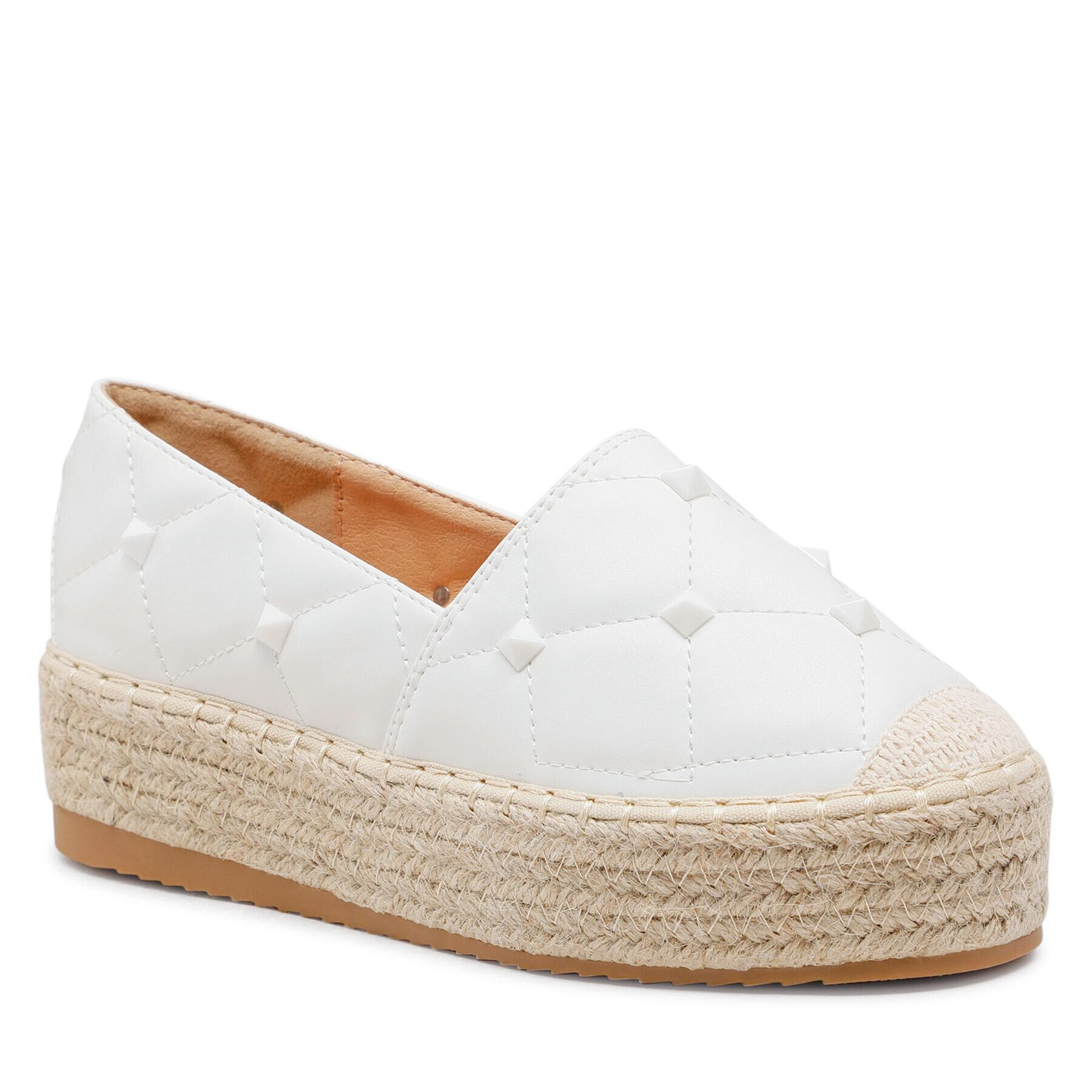 DeeZee Espadrile WS020610-01 Alb - Pled.ro