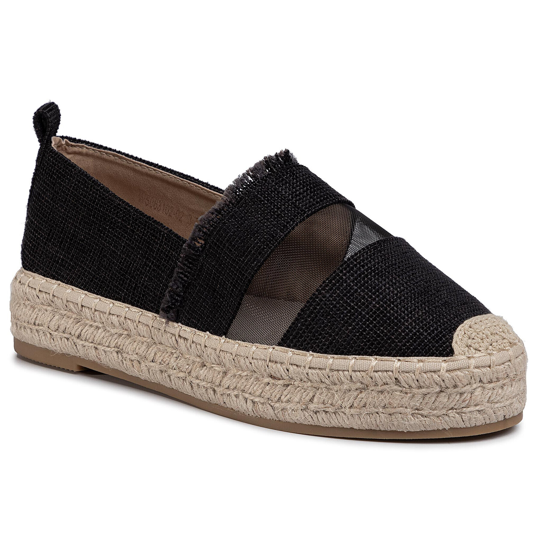 DeeZee Espadrile WS083102-02 Negru - Pled.ro