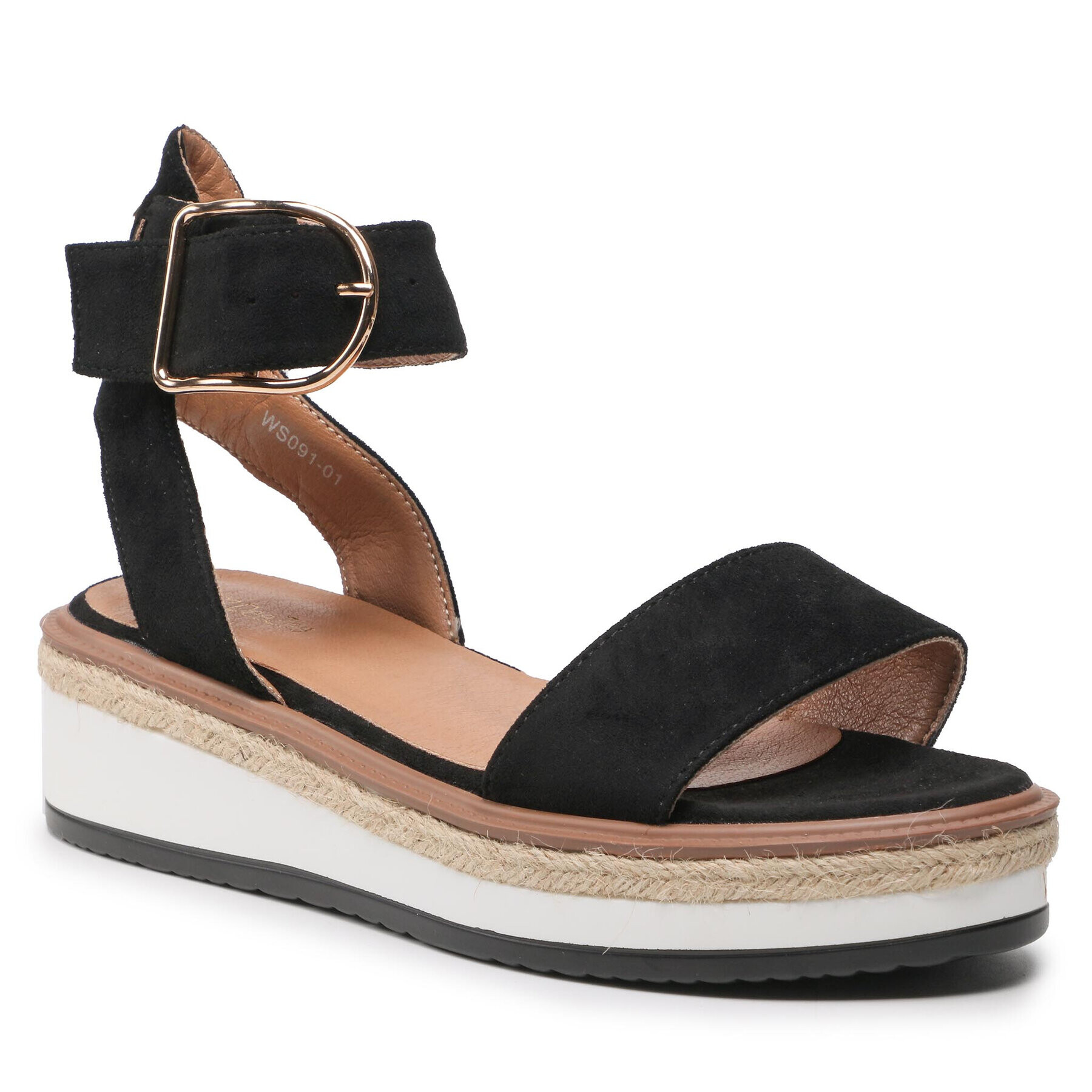 DeeZee Espadrile WS091-01 Negru - Pled.ro