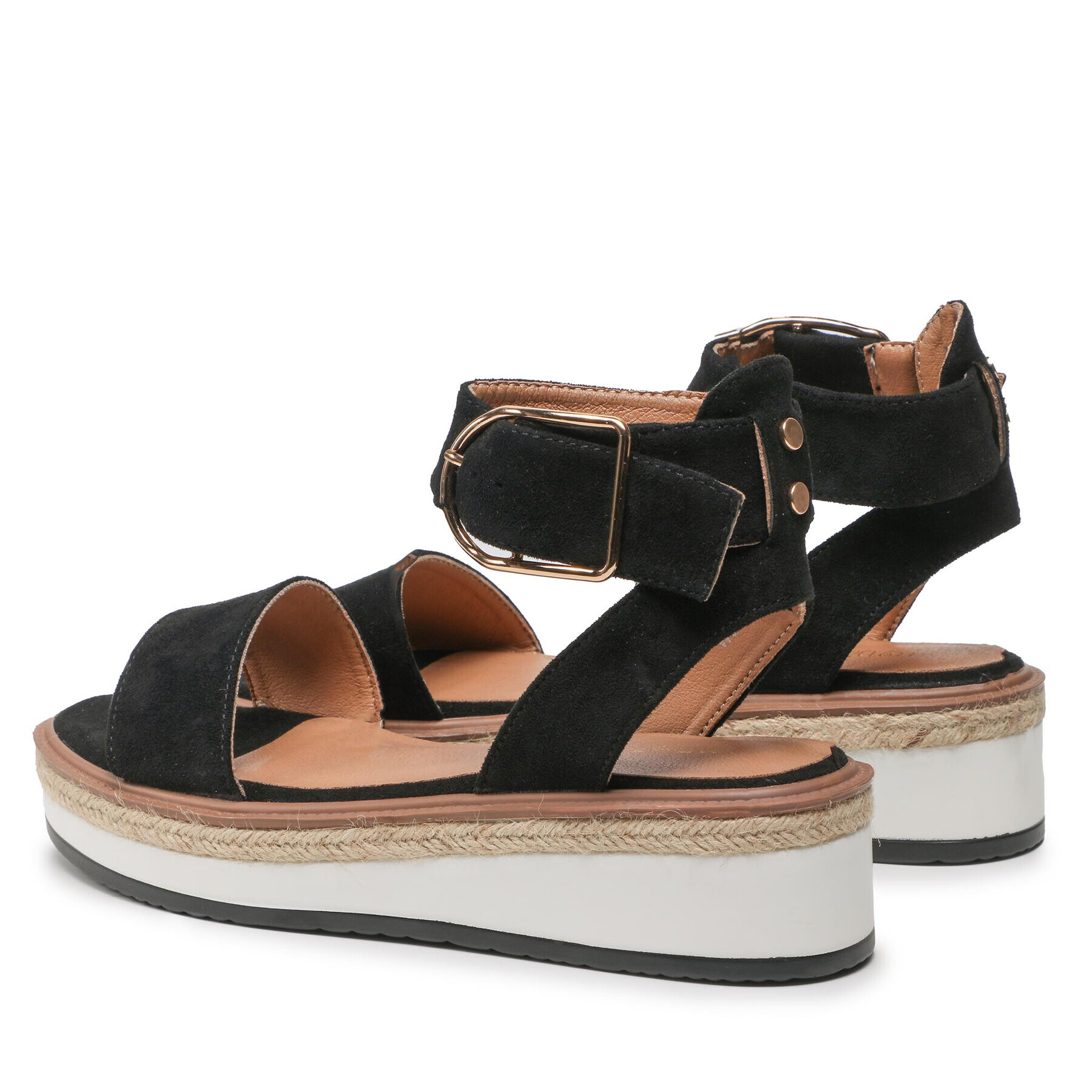 DeeZee Espadrile WS091-01 Negru - Pled.ro