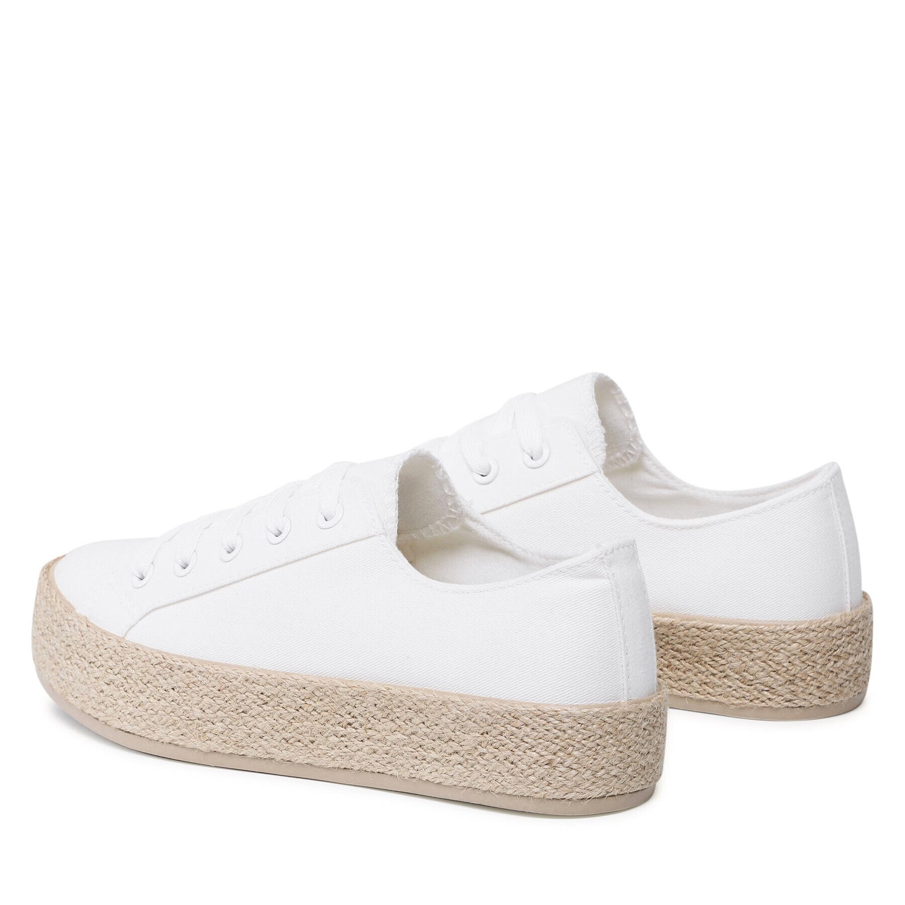 DeeZee Espadrile WS19130-3 Alb - Pled.ro