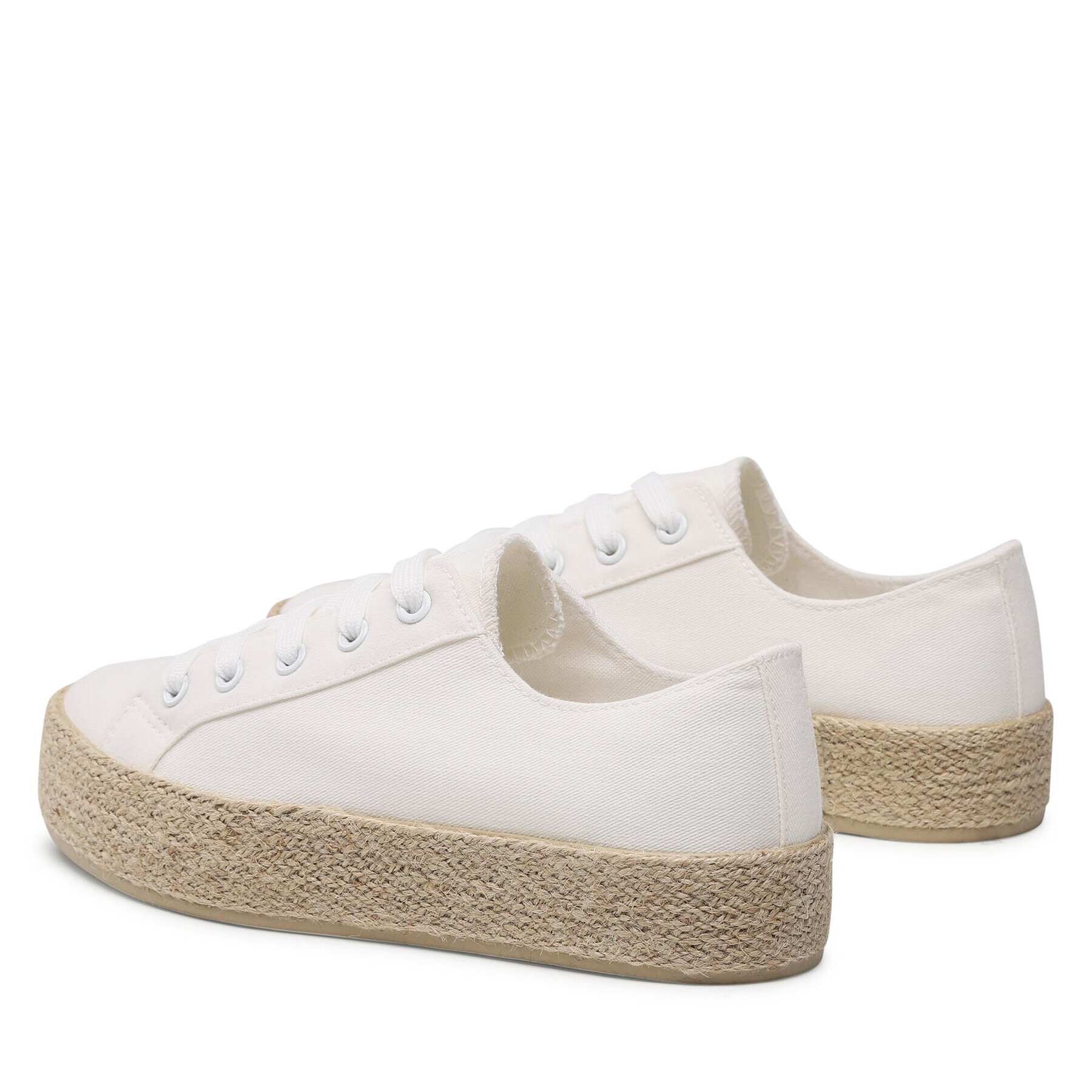 DeeZee Espadrile WS19130-3 Alb - Pled.ro