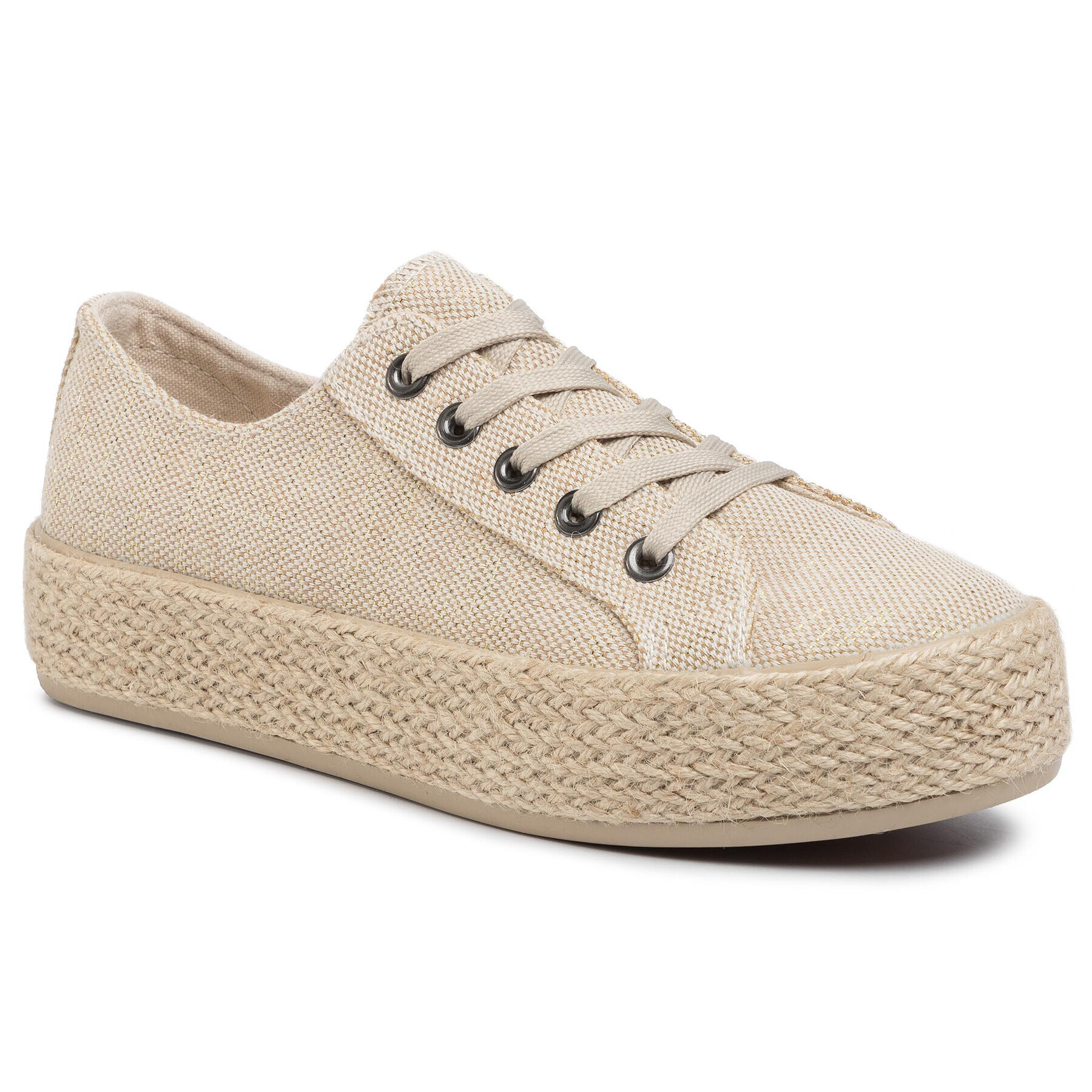 DeeZee Espadrile WS19130-3 Bej - Pled.ro